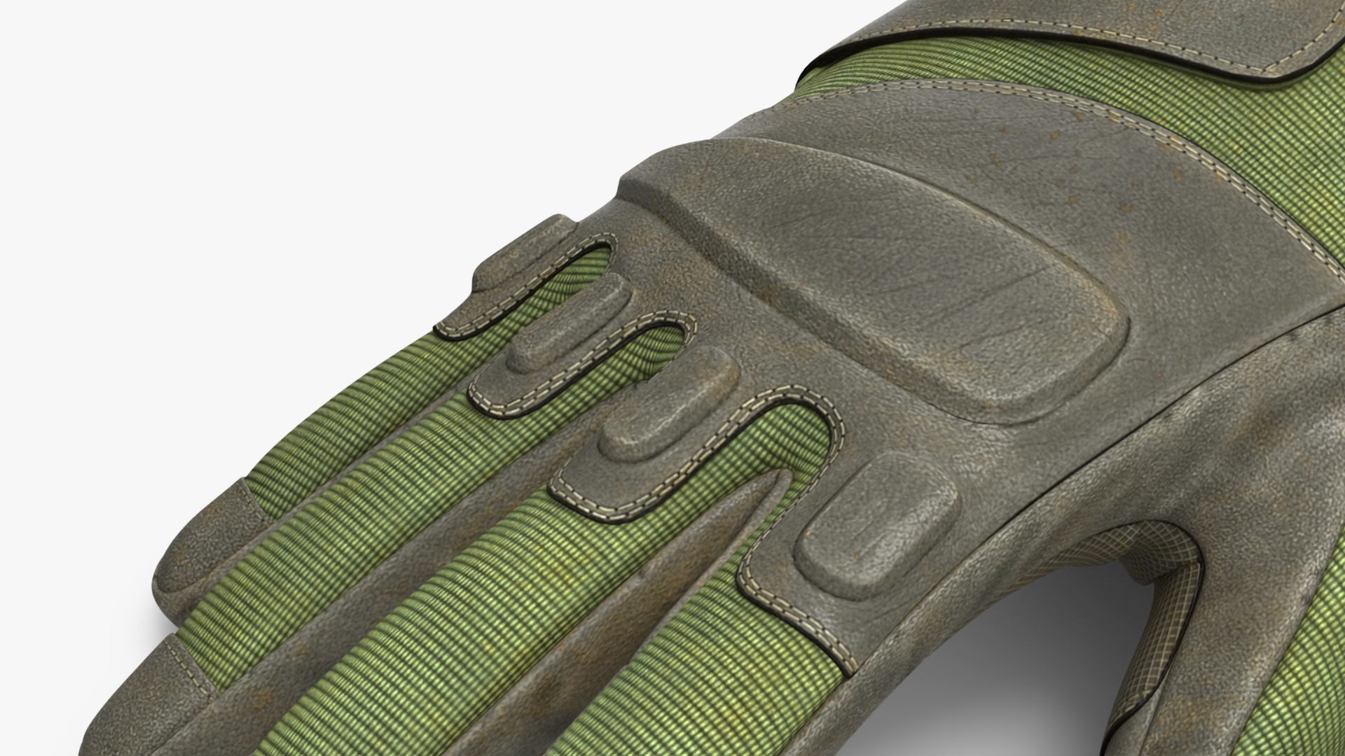 Tactical Military Gloves 3D model