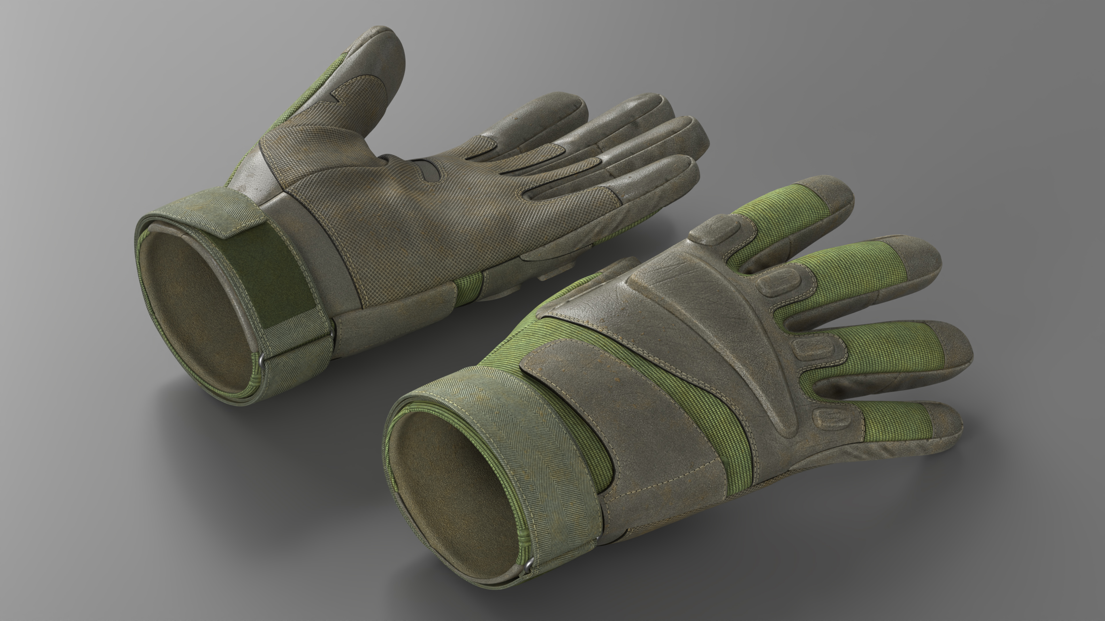Tactical Military Gloves 3D model