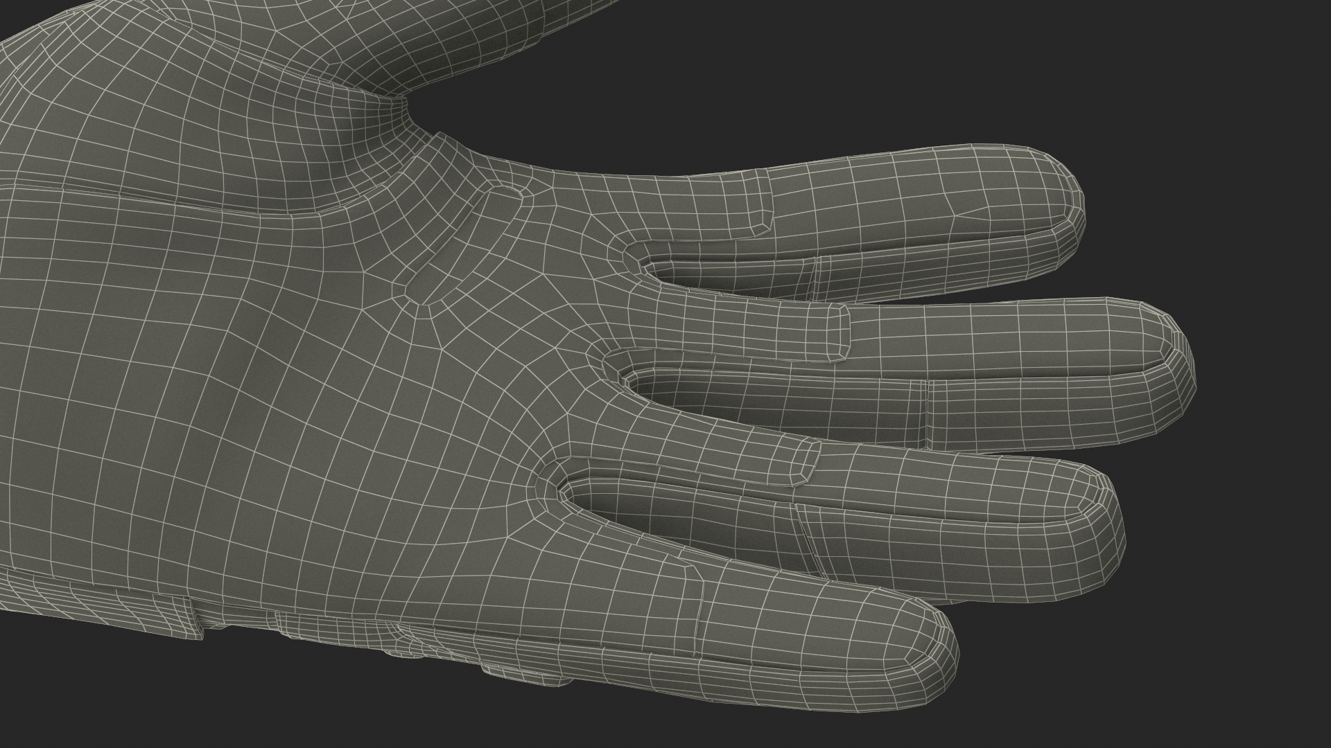 Tactical Military Gloves 3D model