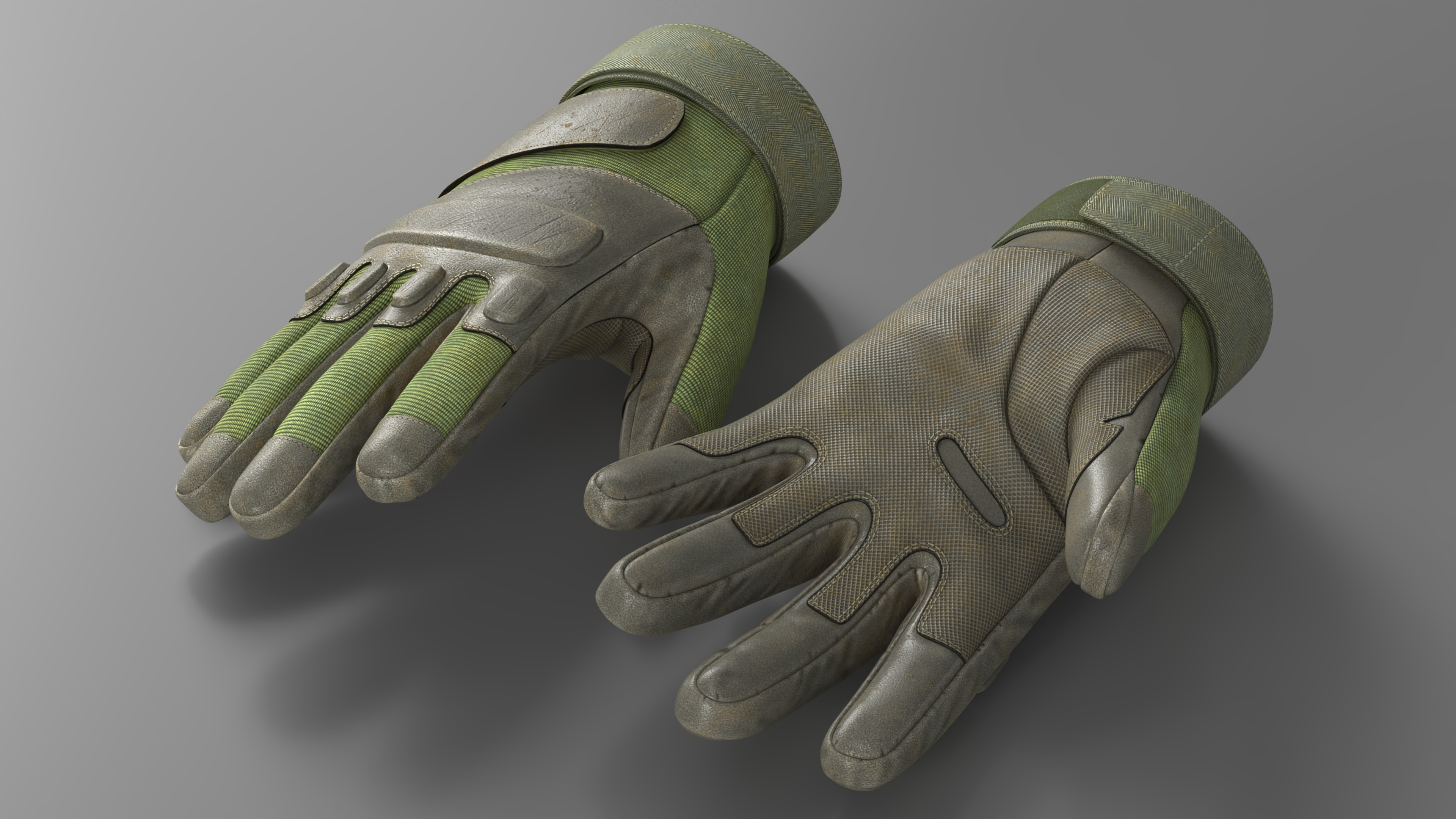 Tactical Military Gloves 3D model