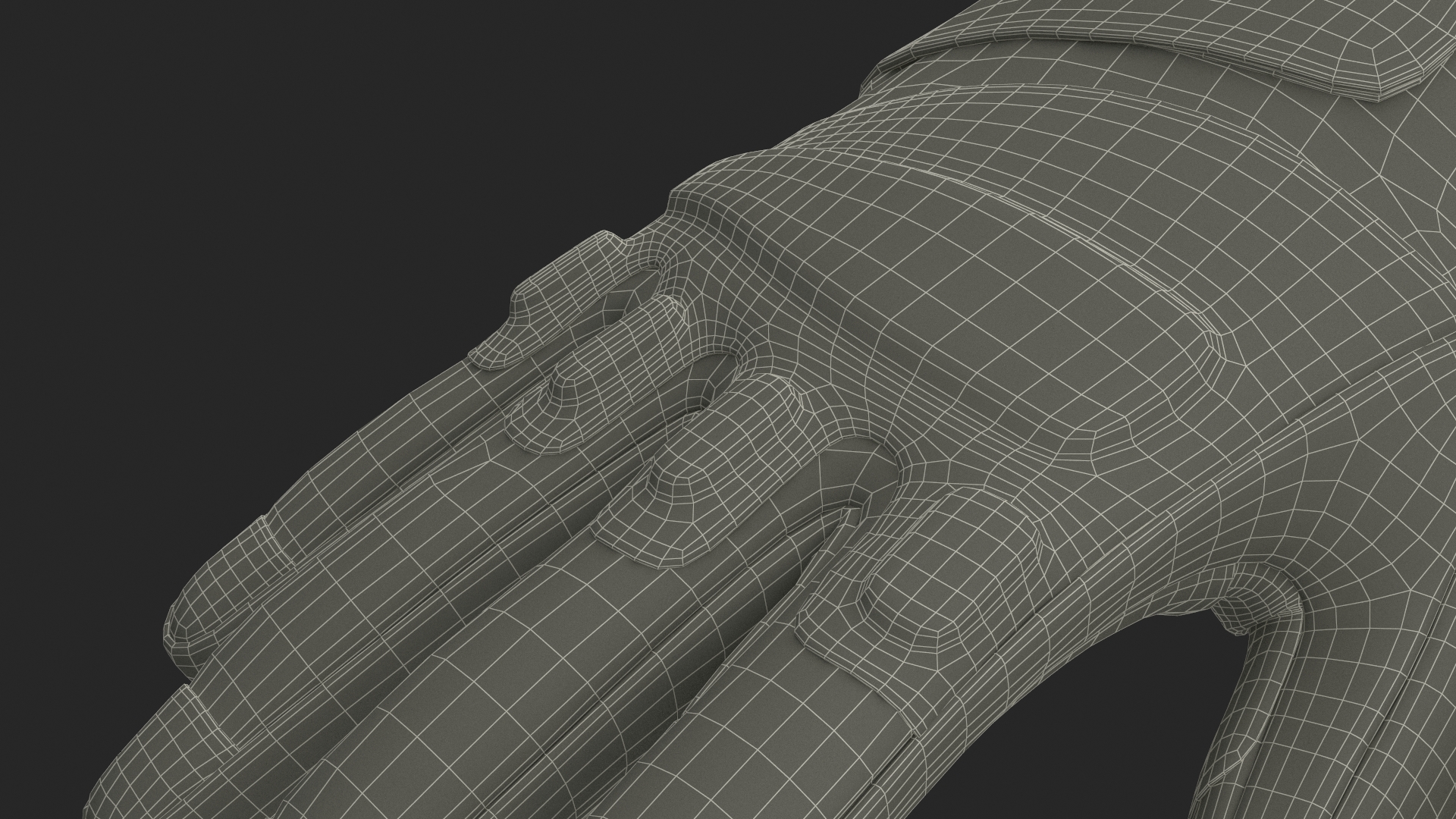 Tactical Military Gloves 3D model