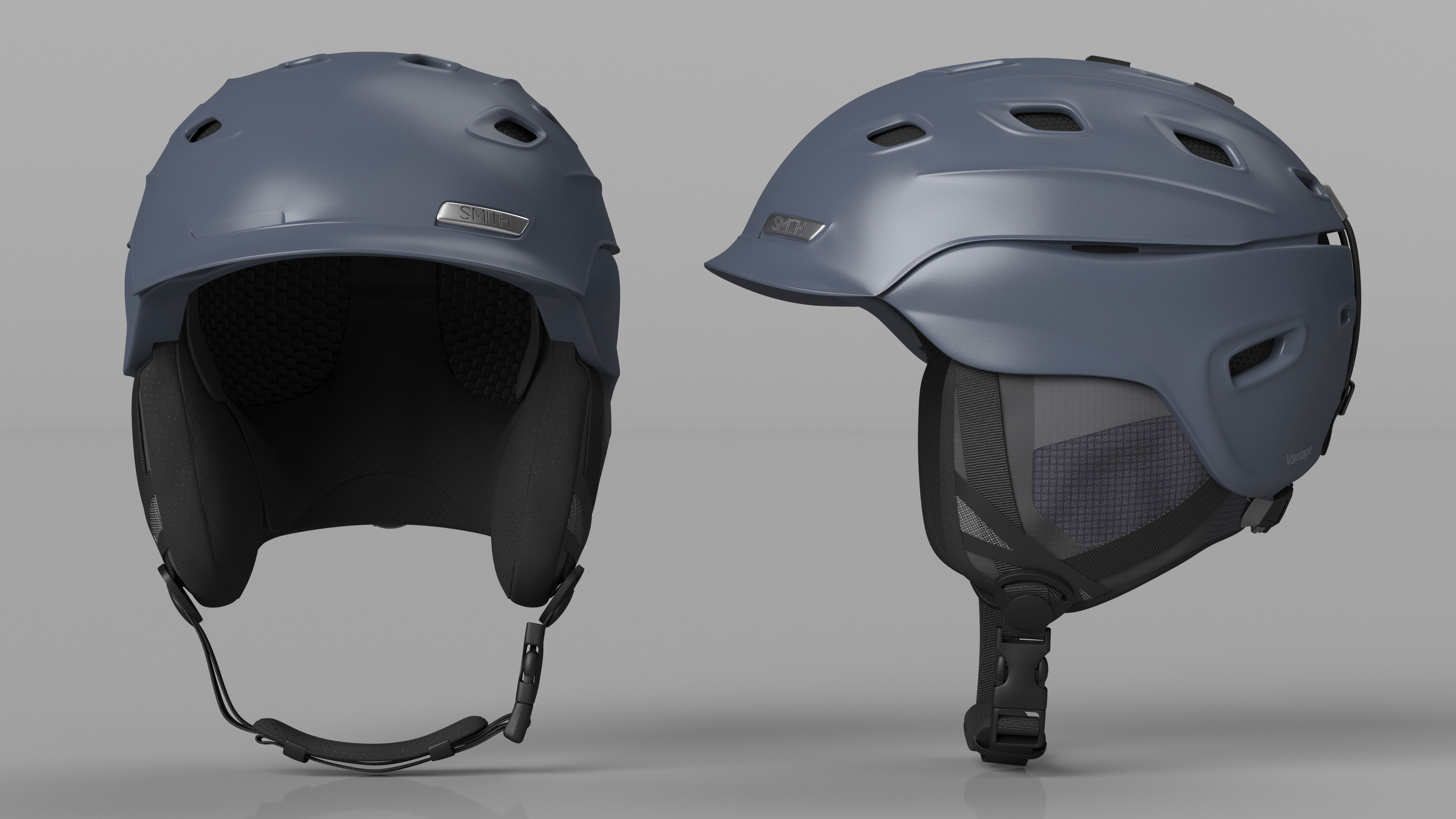 3D model Smith Vantage Snow Helmet Grey
