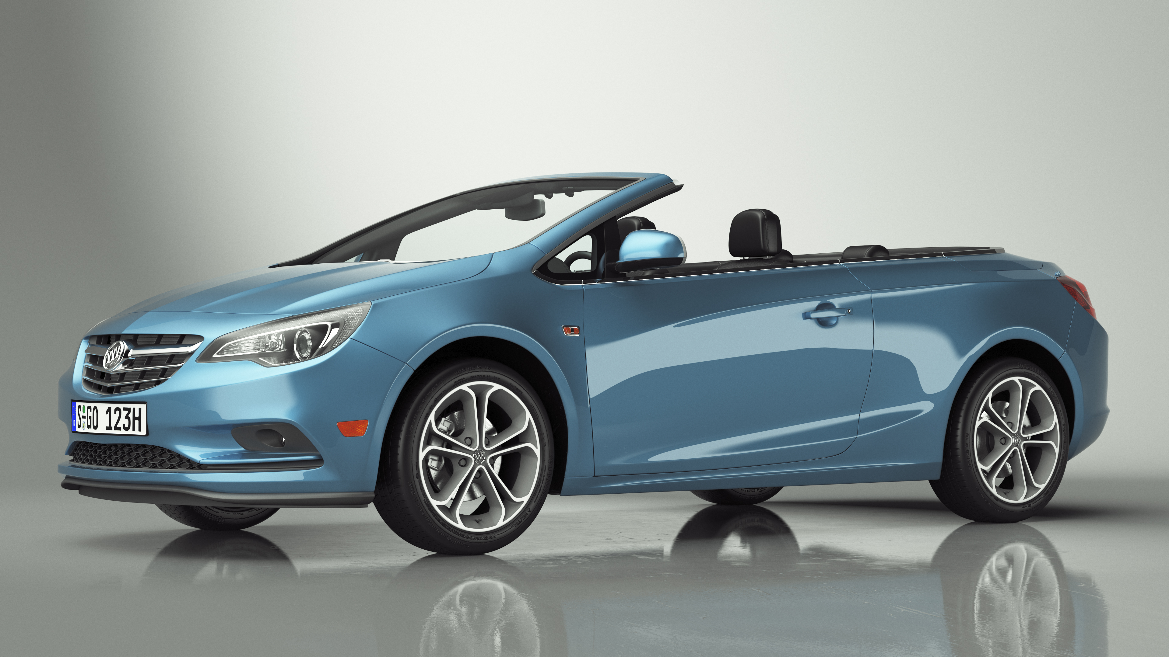 3D Buick Cascada Cabriolet Convertible Blue Color