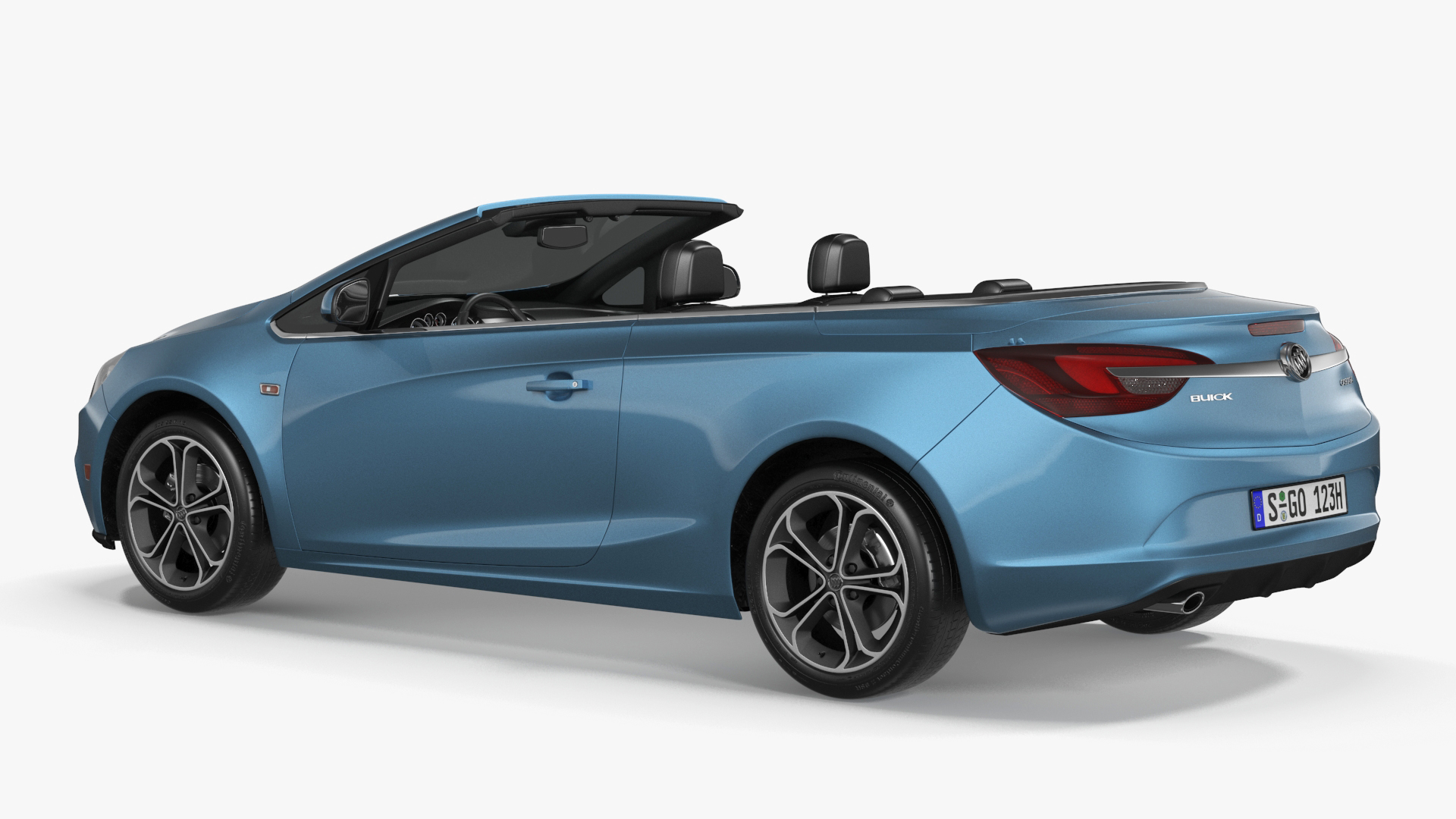 3D Buick Cascada Cabriolet Convertible Blue Color