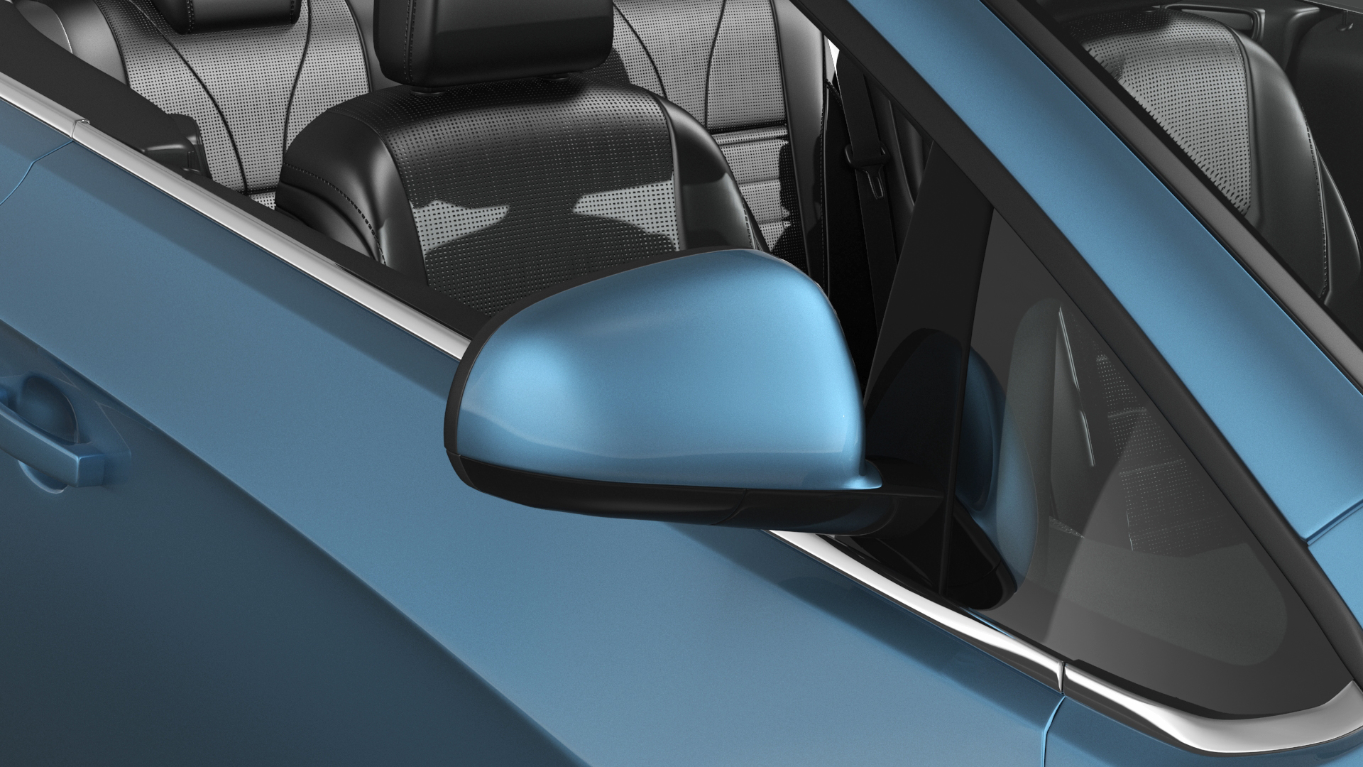 3D Buick Cascada Cabriolet Convertible Blue Color
