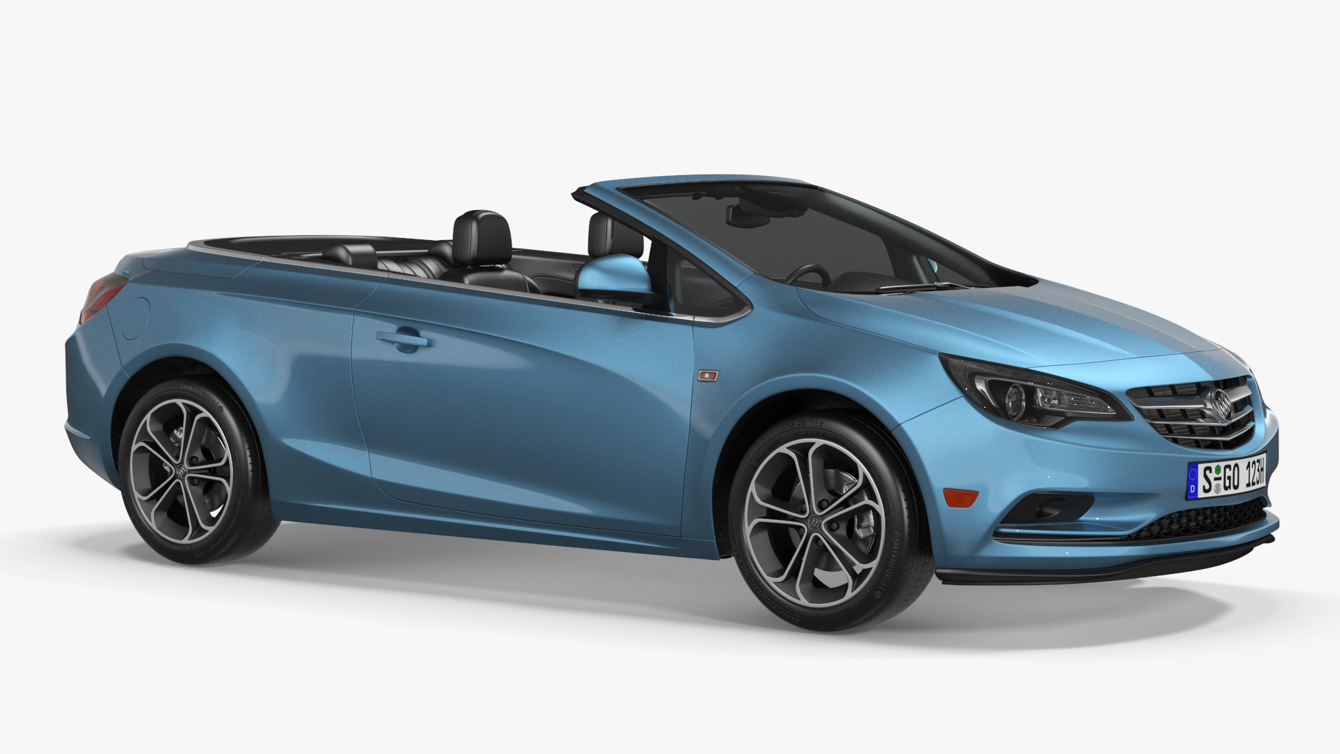 3D Buick Cascada Cabriolet Convertible Blue Color