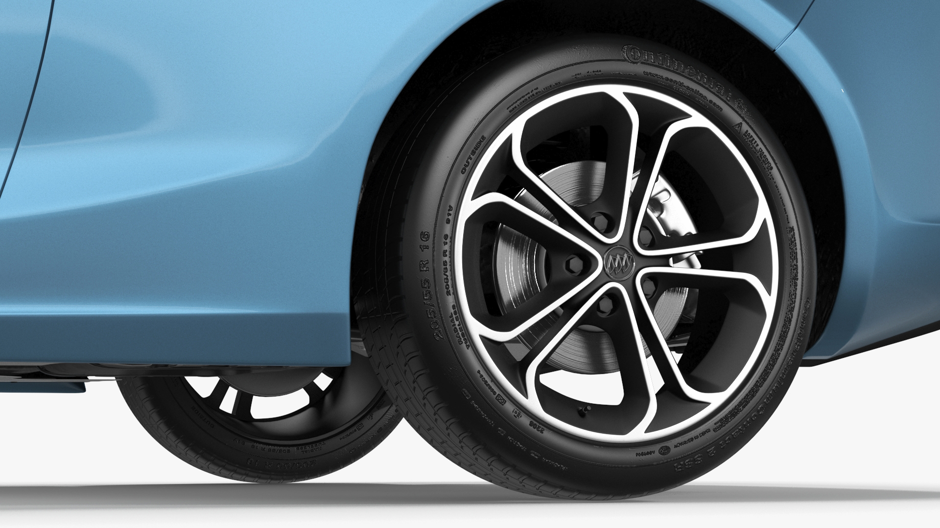 3D Buick Cascada Cabriolet Convertible Blue Color