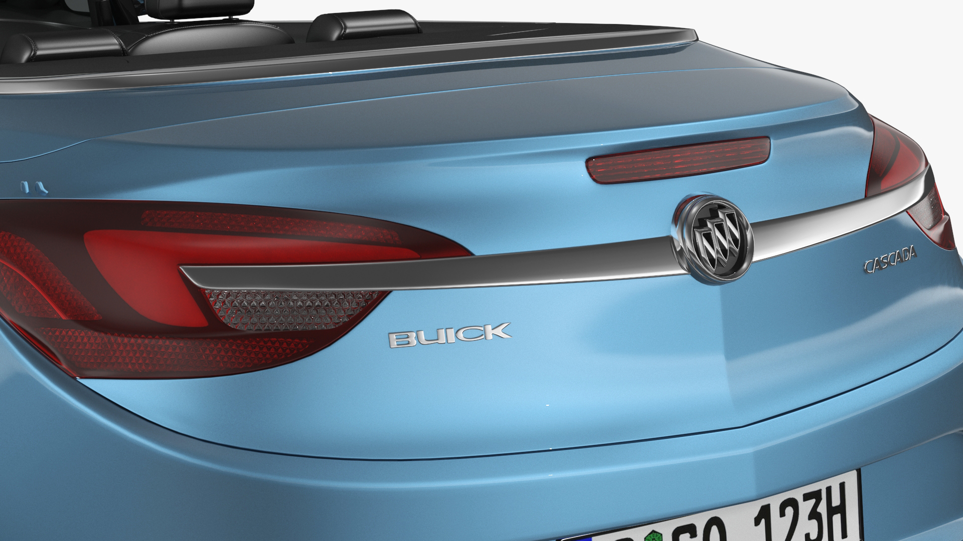 3D Buick Cascada Cabriolet Convertible Blue Color
