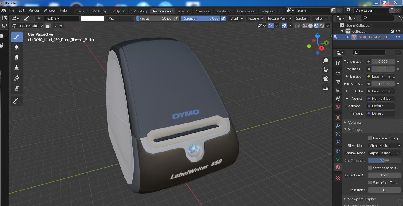 DYMO Label 450 Direct Thermal Printer 3D
