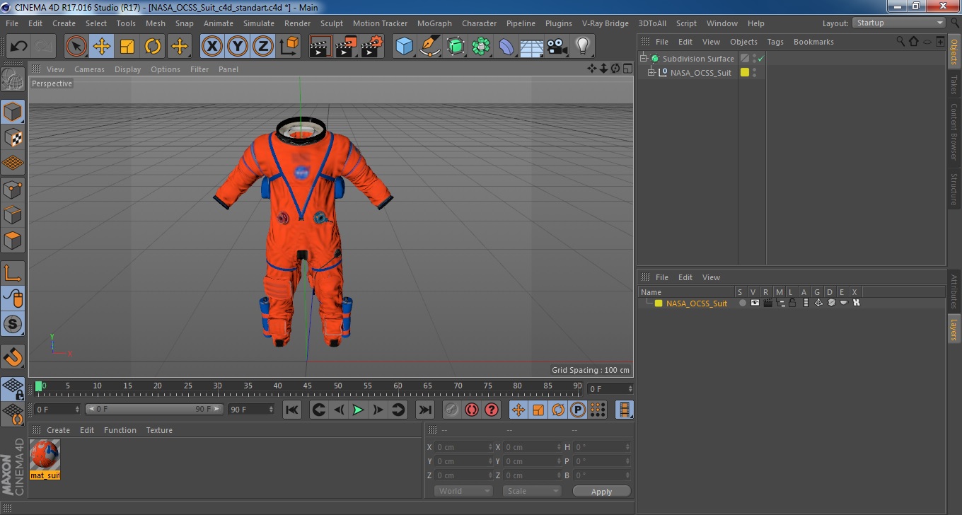 NASA OCSS Suit 3D model