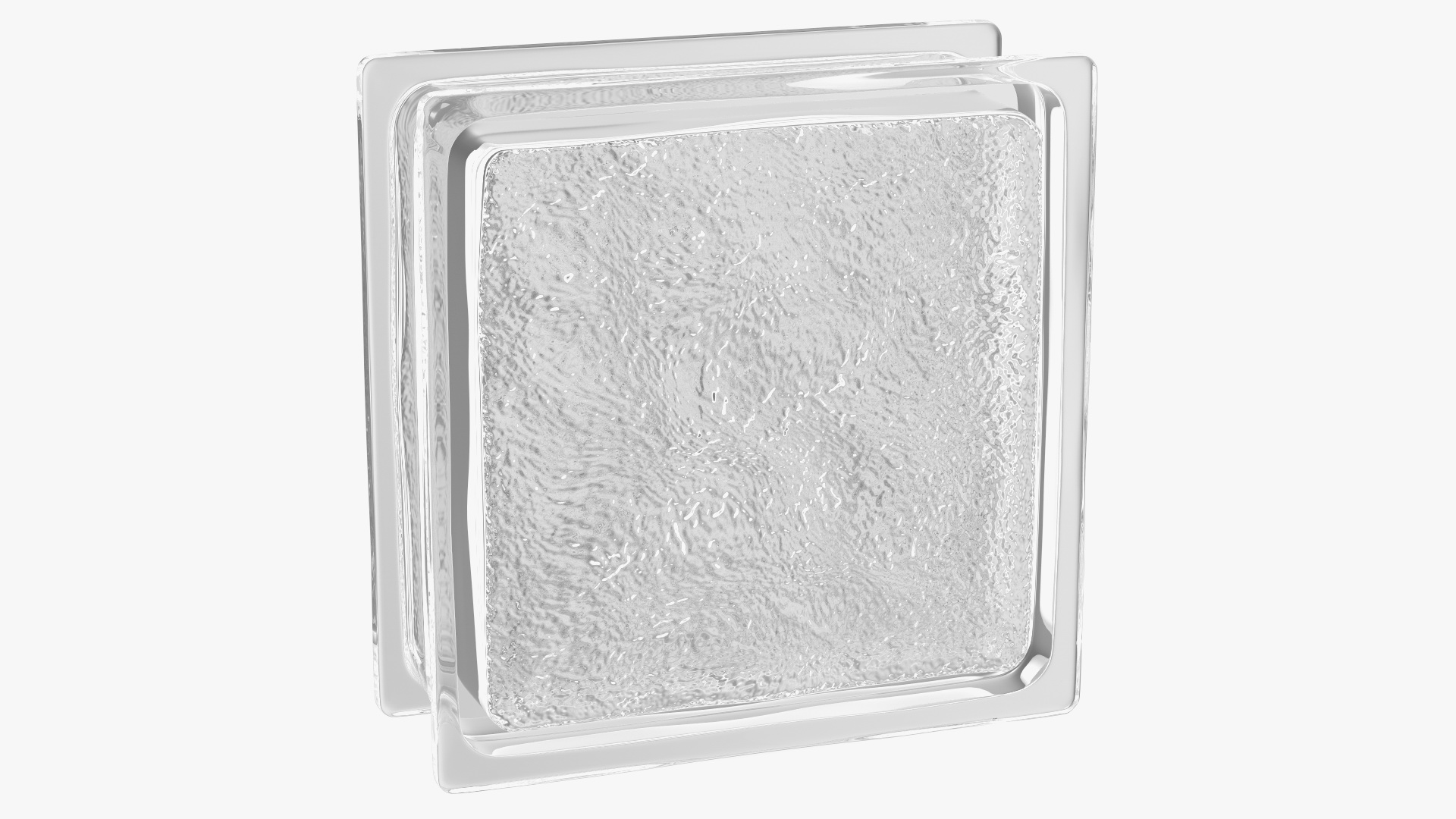 3D Ice Pattern Glass Block model