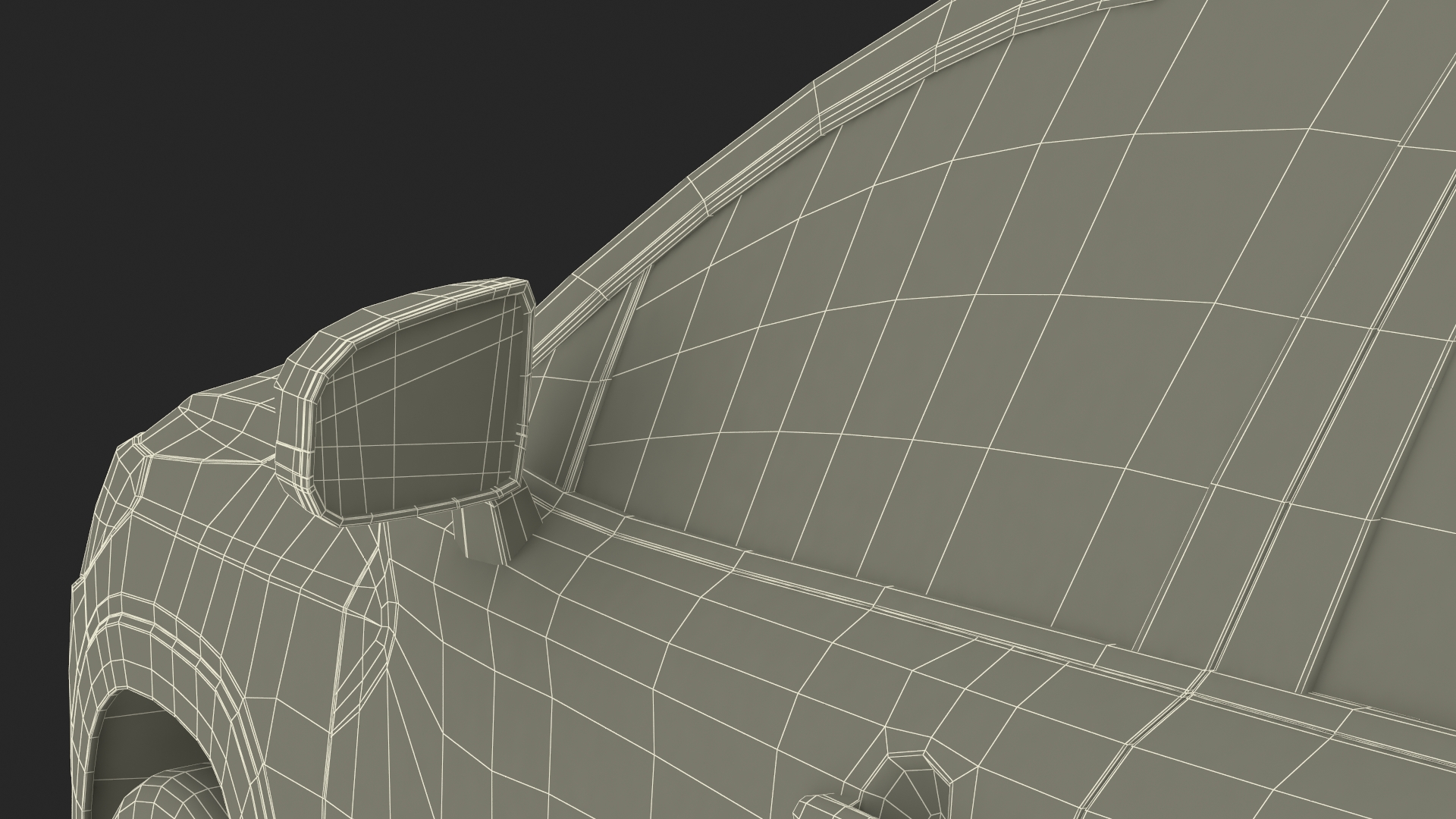Vehicle Crossover Generic White Color 3D