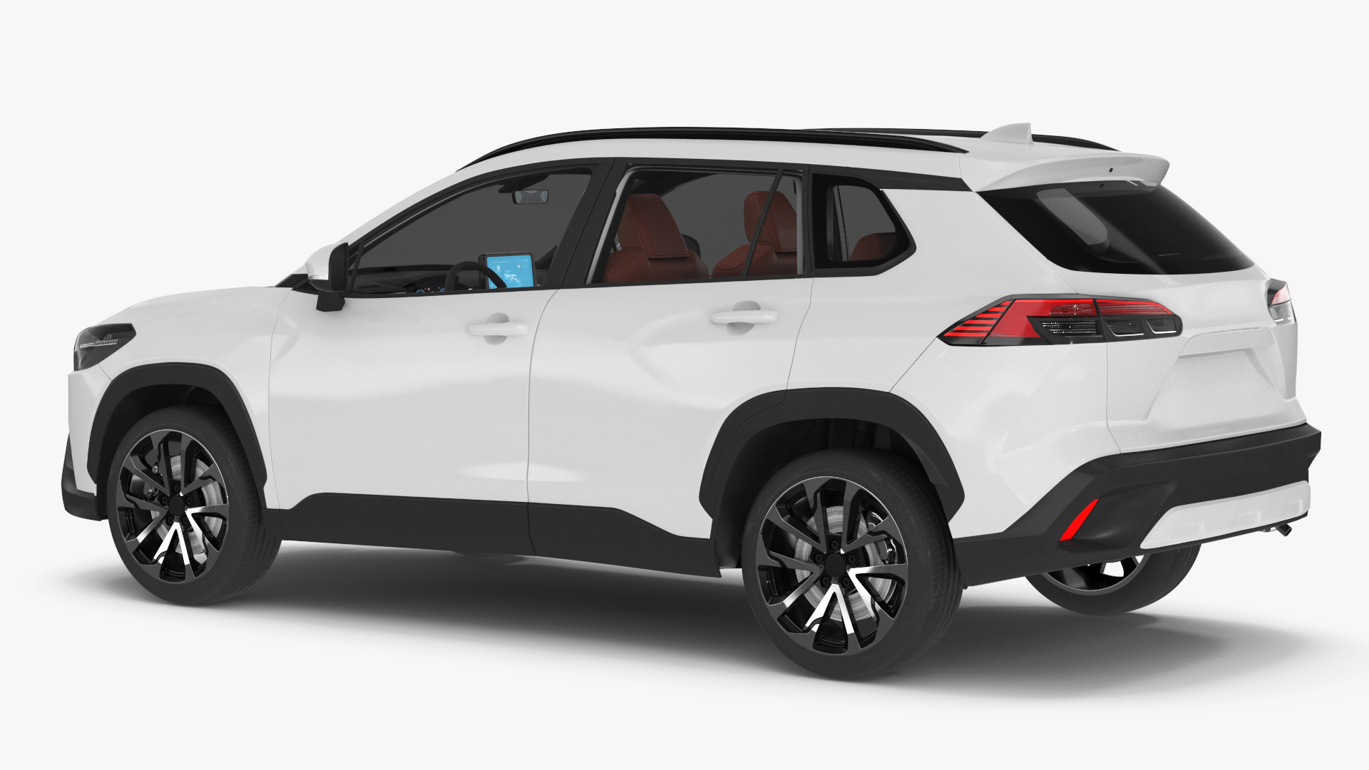 Vehicle Crossover Generic White Color 3D