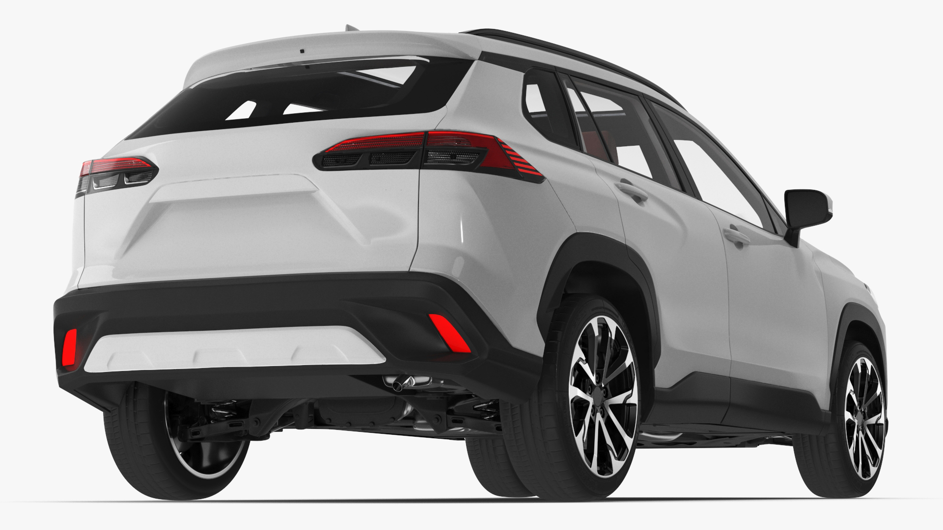 Vehicle Crossover Generic White Color 3D