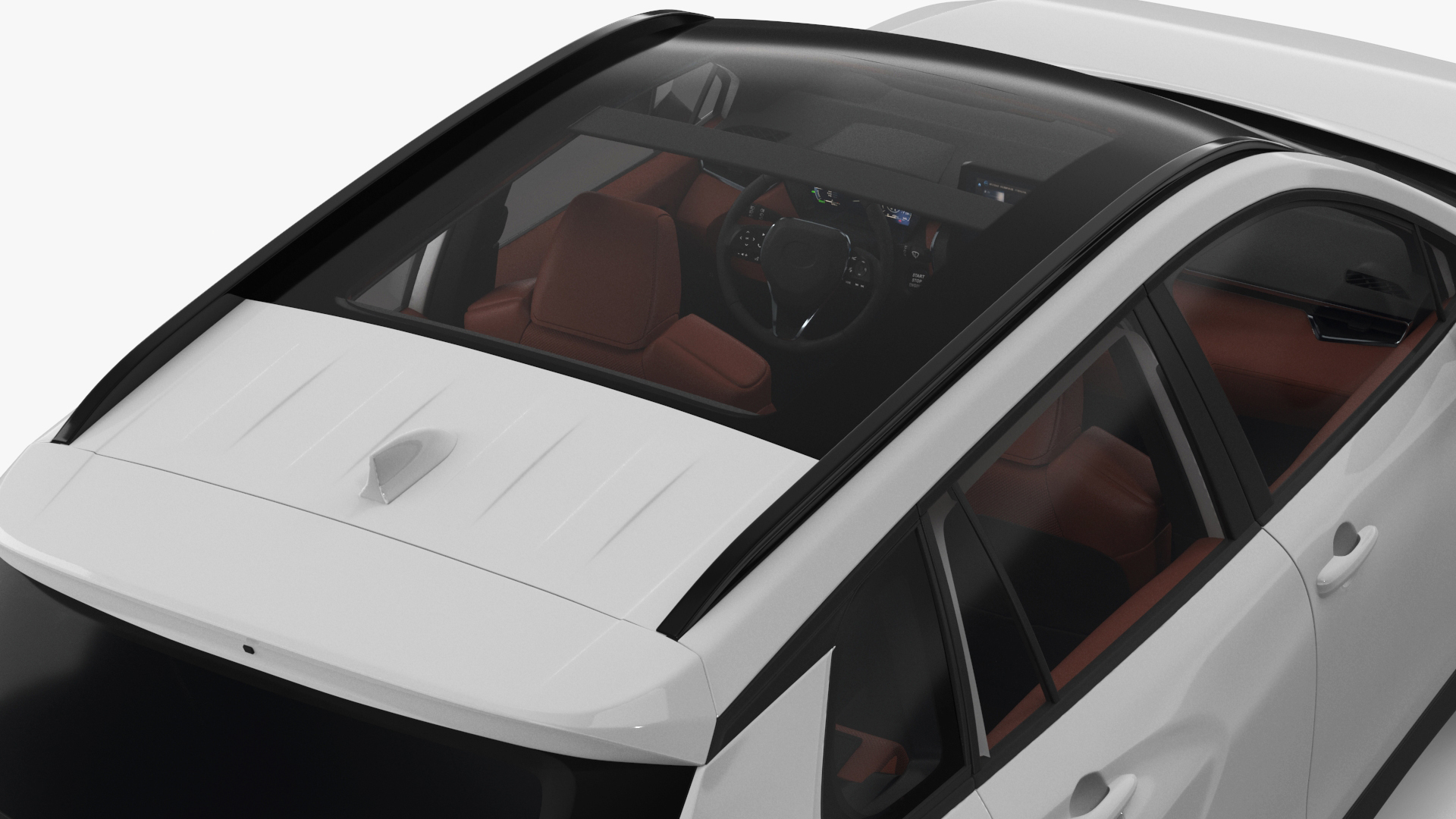 Vehicle Crossover Generic White Color 3D