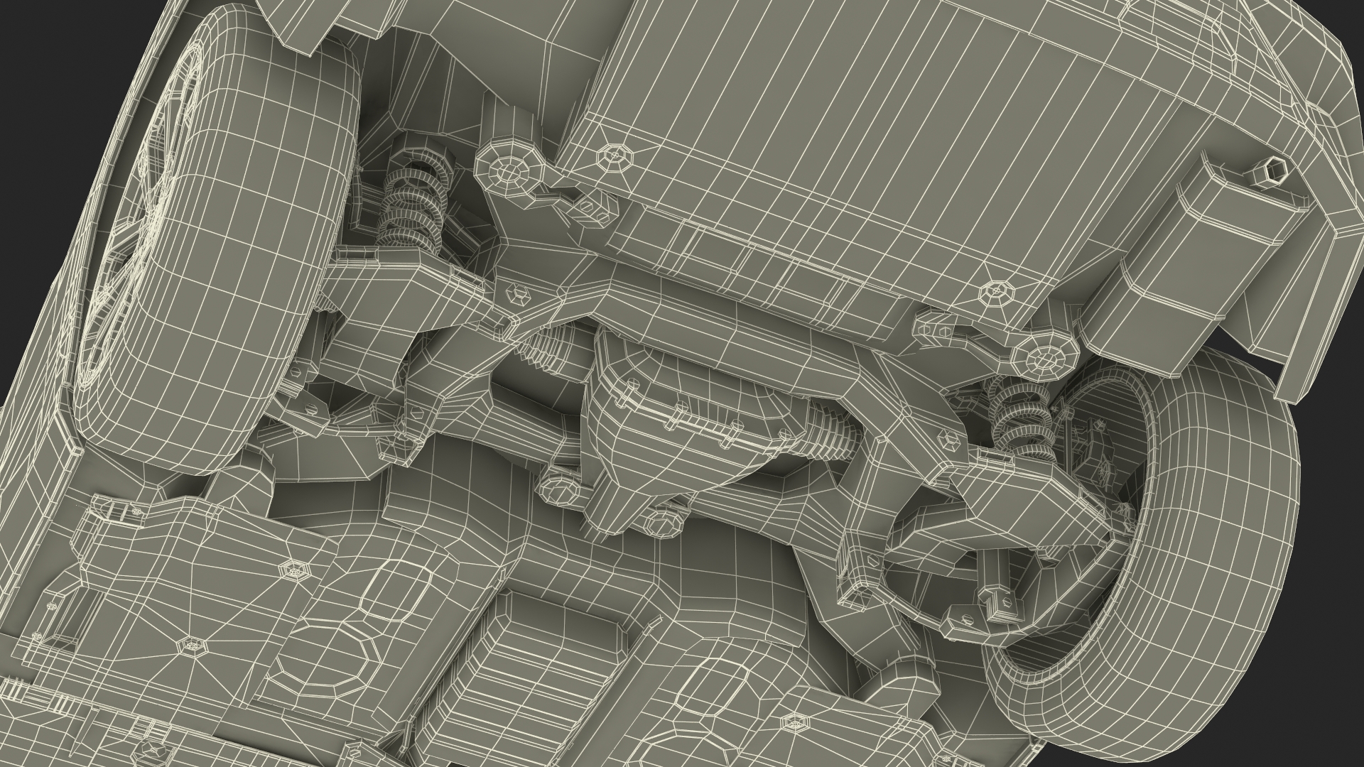 Vehicle Crossover Generic White Color 3D