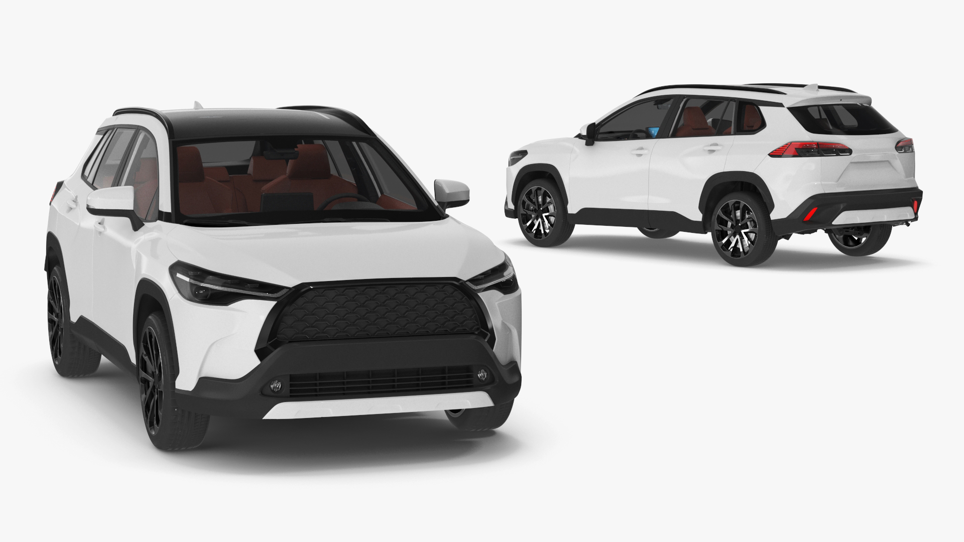Vehicle Crossover Generic White Color 3D