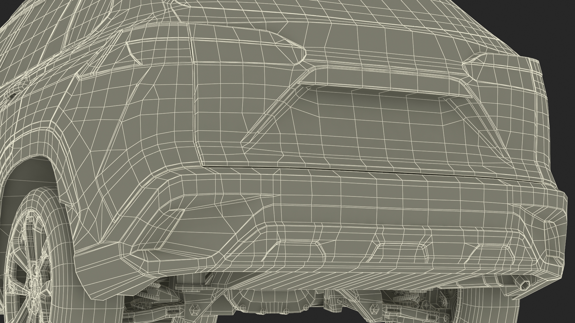 Vehicle Crossover Generic White Color 3D