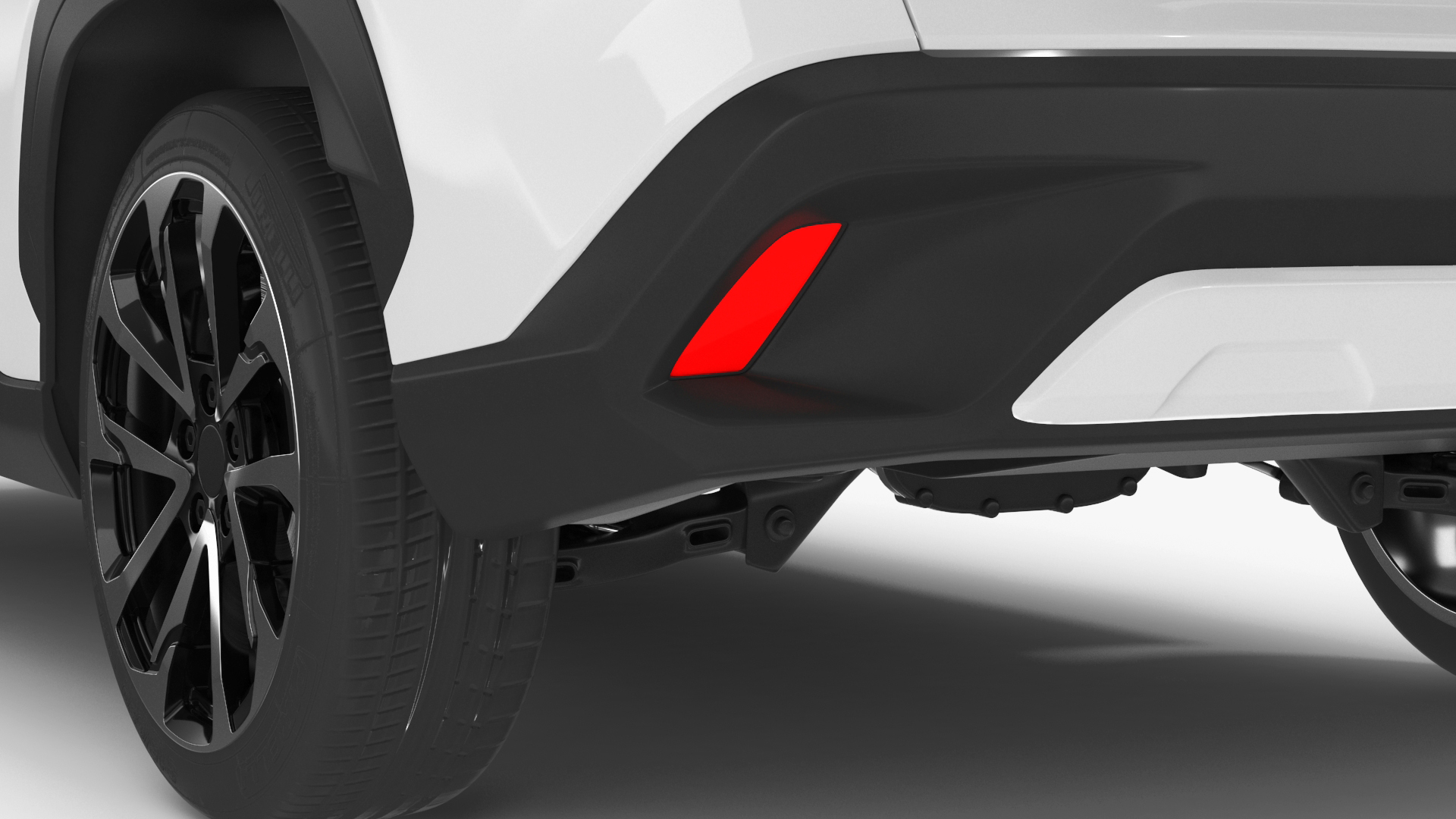 Vehicle Crossover Generic White Color 3D