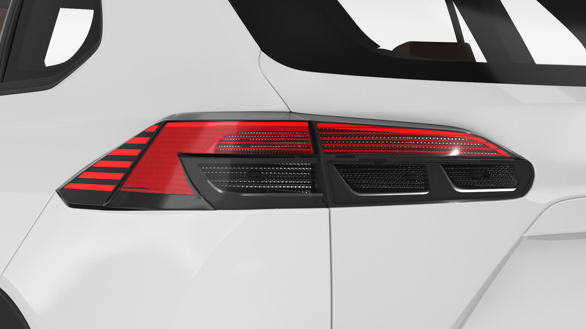 Vehicle Crossover Generic White Color 3D