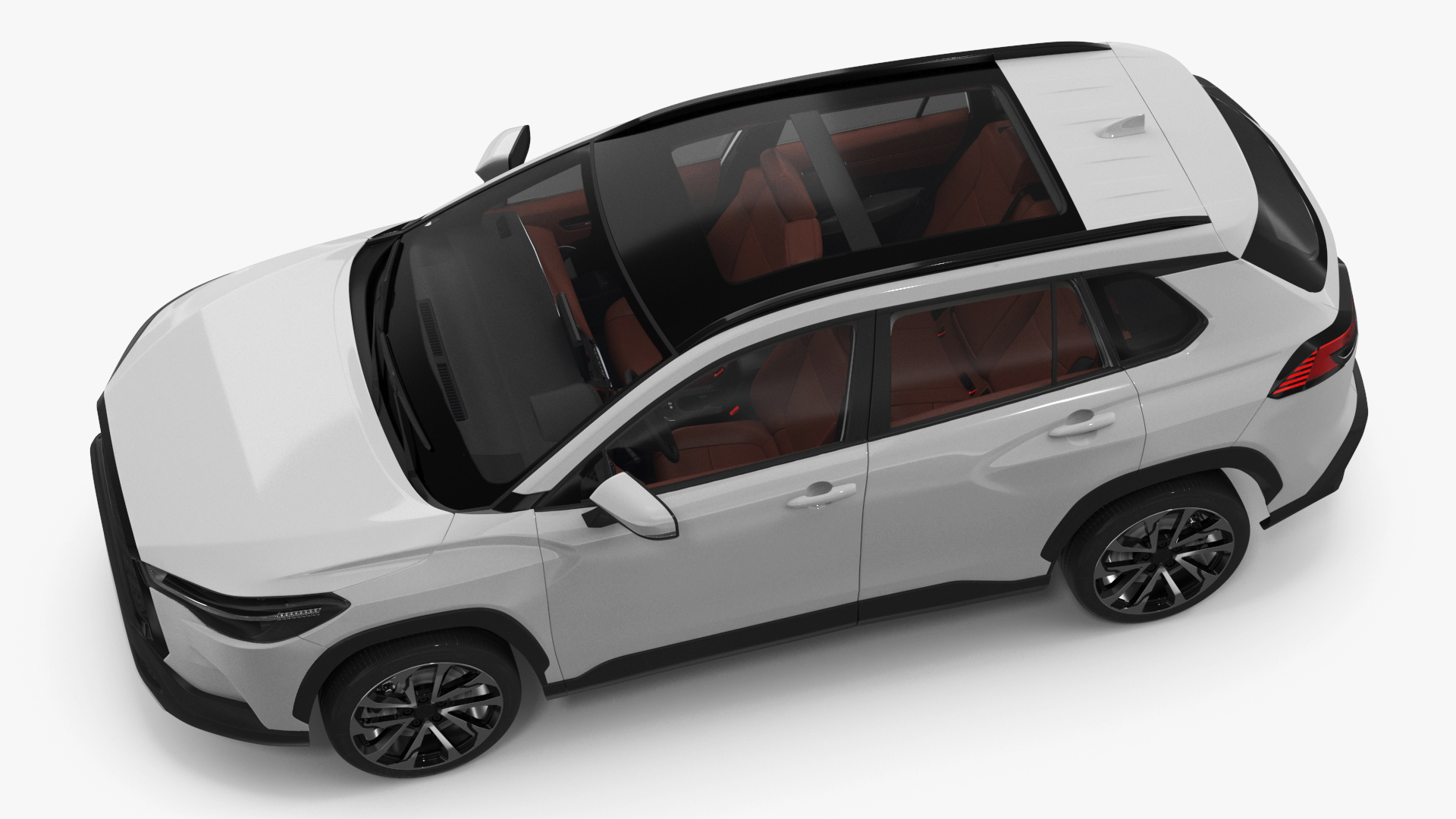 Vehicle Crossover Generic White Color 3D
