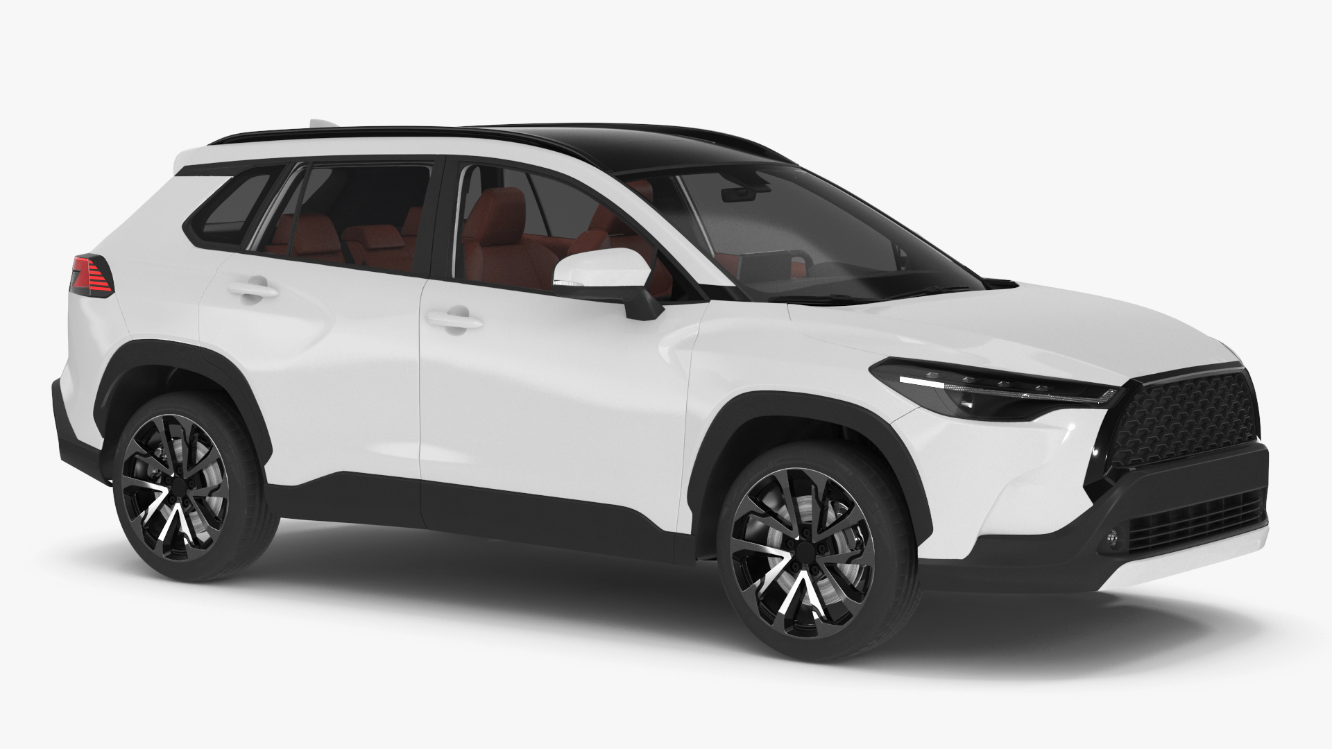 Vehicle Crossover Generic White Color 3D