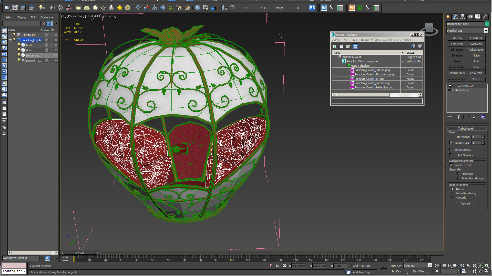 3D Pumpkin Cabin model