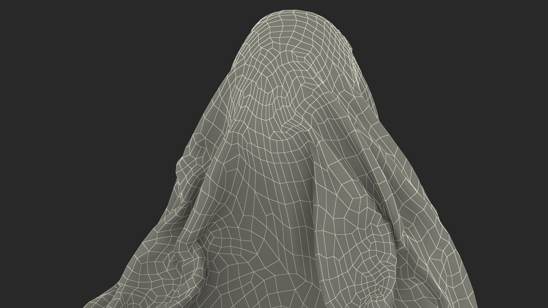 White Ghost Sheet Flying 3D model