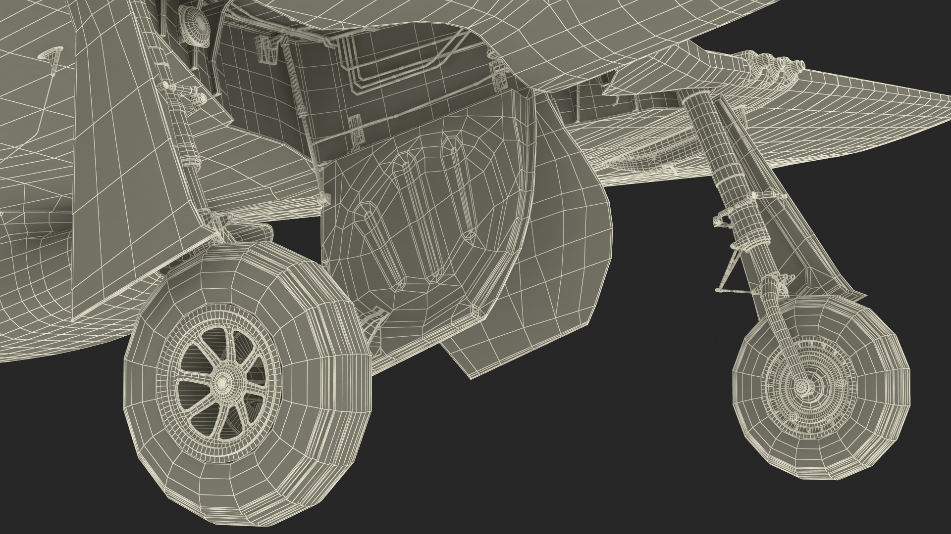 3D model North American P-51 Rigged for Cinema 4D