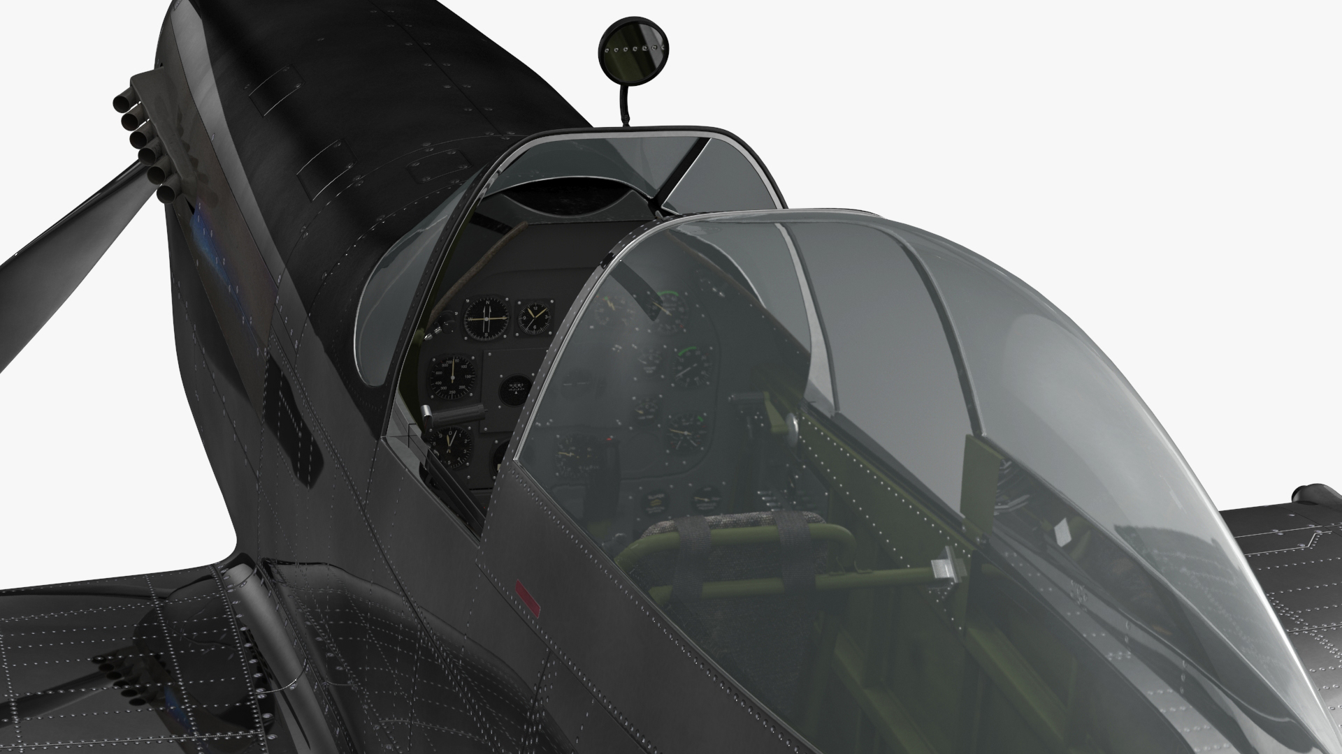 3D model North American P-51 Rigged for Cinema 4D