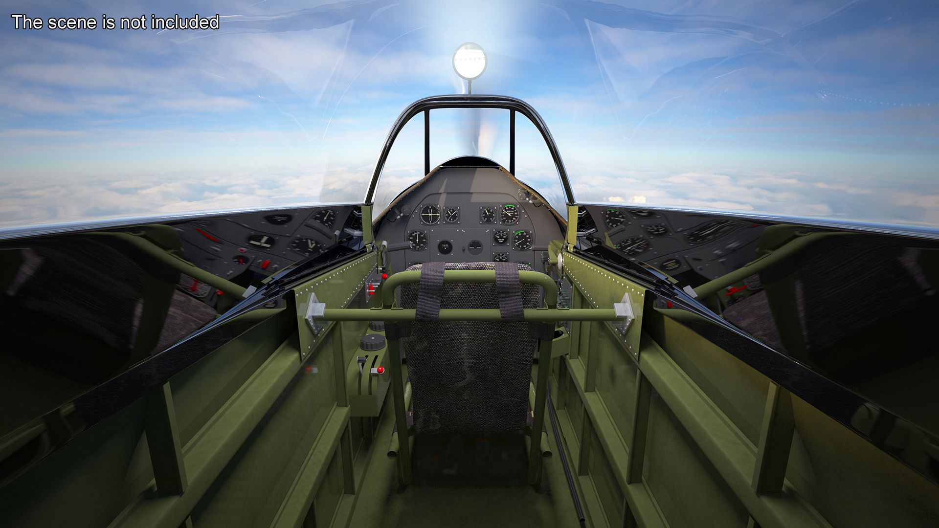 3D model North American P-51 Rigged for Cinema 4D