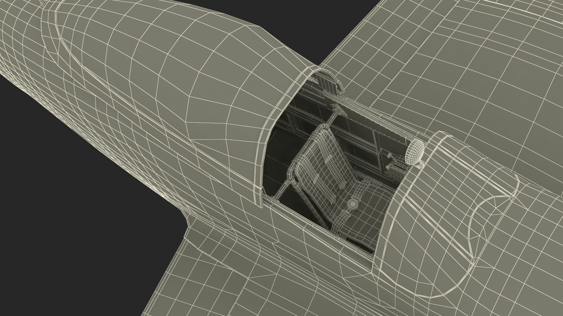 3D model North American P-51 Rigged for Cinema 4D