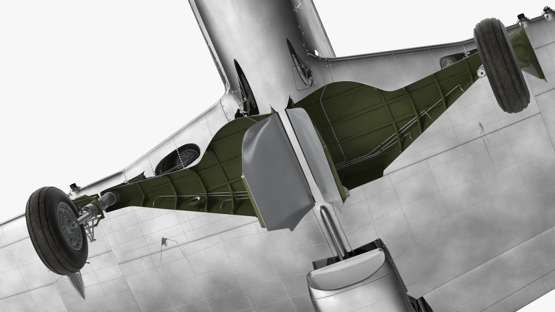 3D model North American P-51 Rigged for Cinema 4D