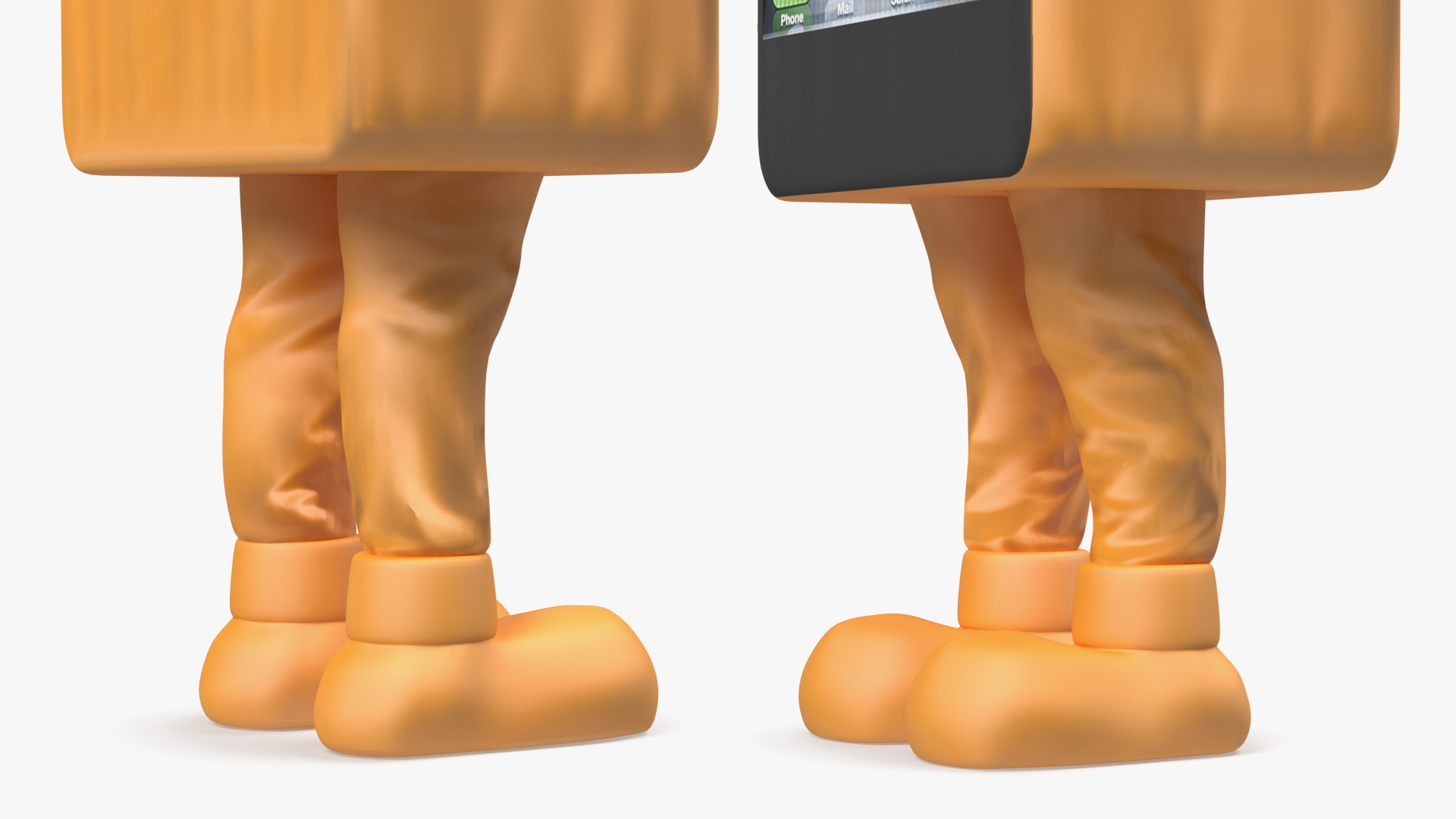 3D model IPhone Advertising Costume Orange A-pose