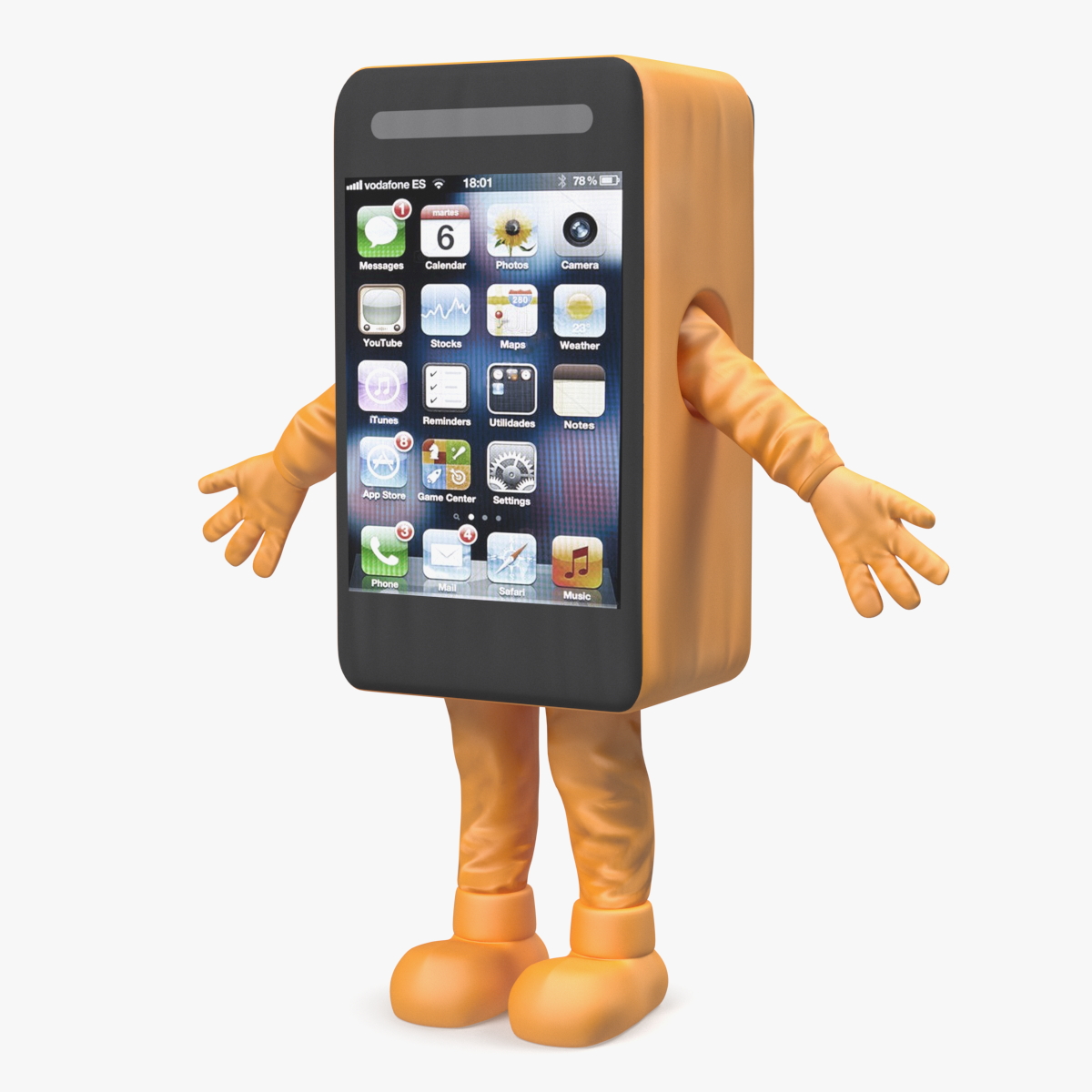 IPhone Advertising Costume Orange, view 5