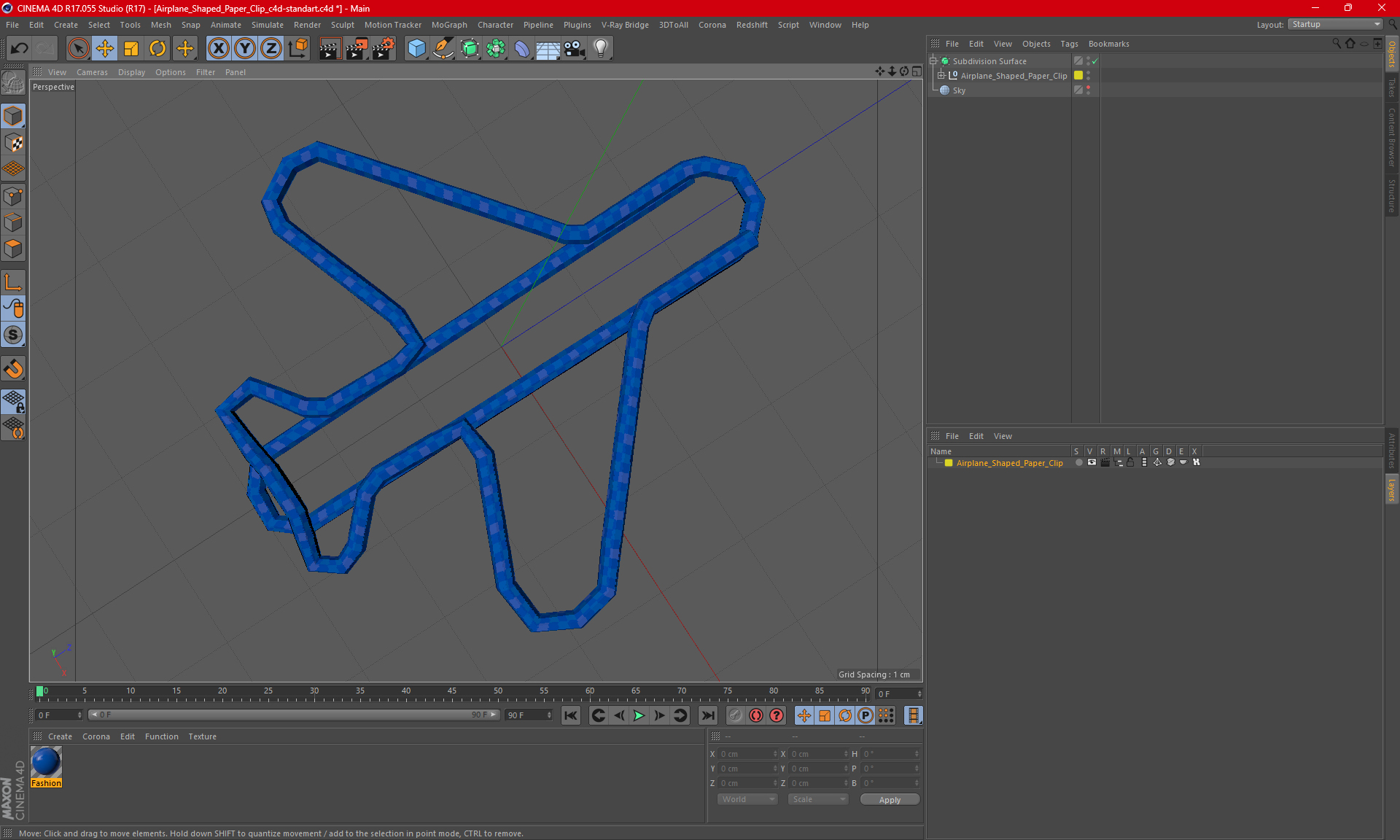 3D Airplane Shaped Paper Clip