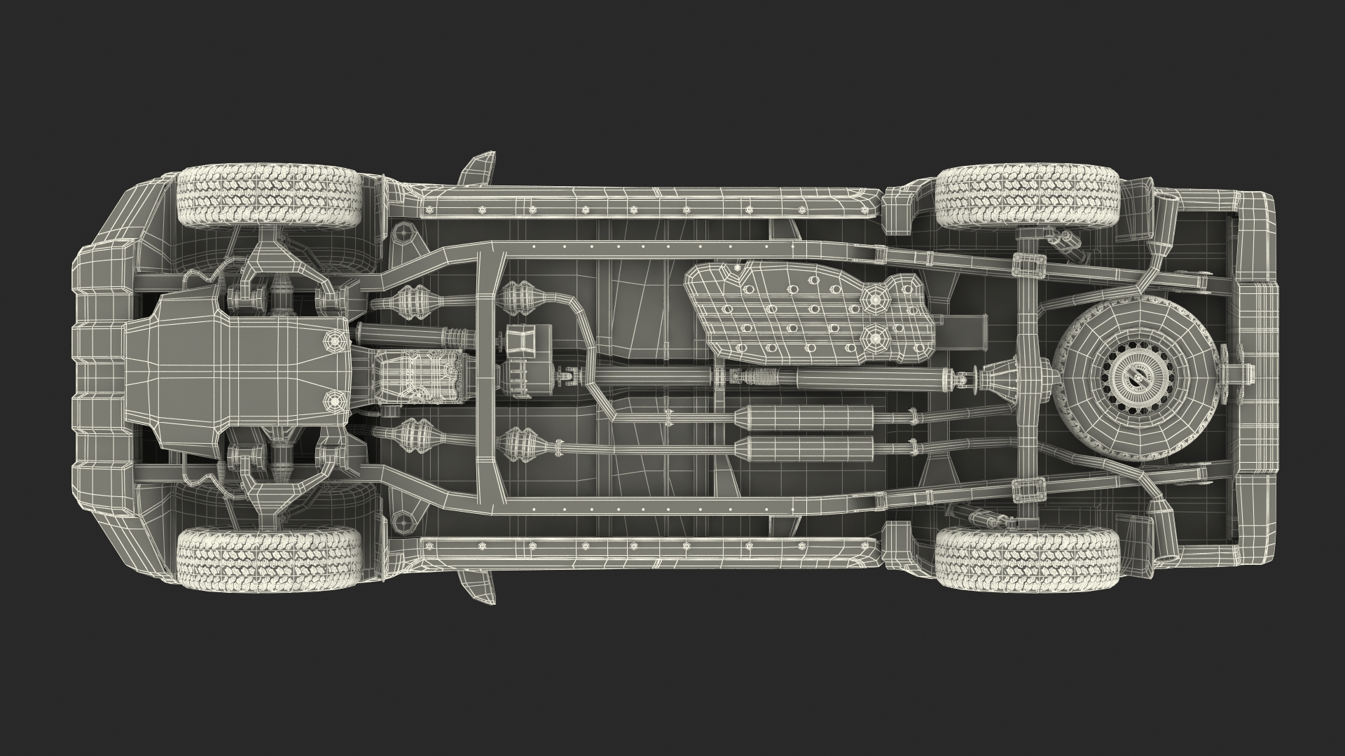 Toyota Tacoma TRD Pro Lunar Rock 2021 Rigged 3D model