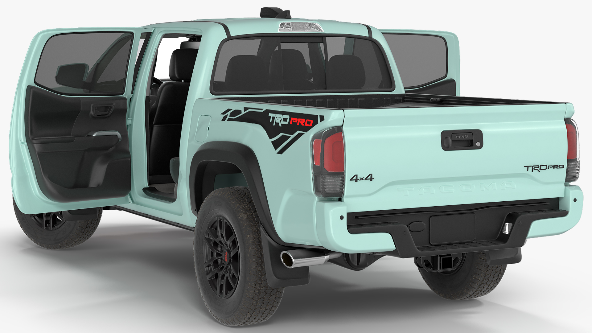Toyota Tacoma TRD Pro Lunar Rock 2021 Rigged 3D model