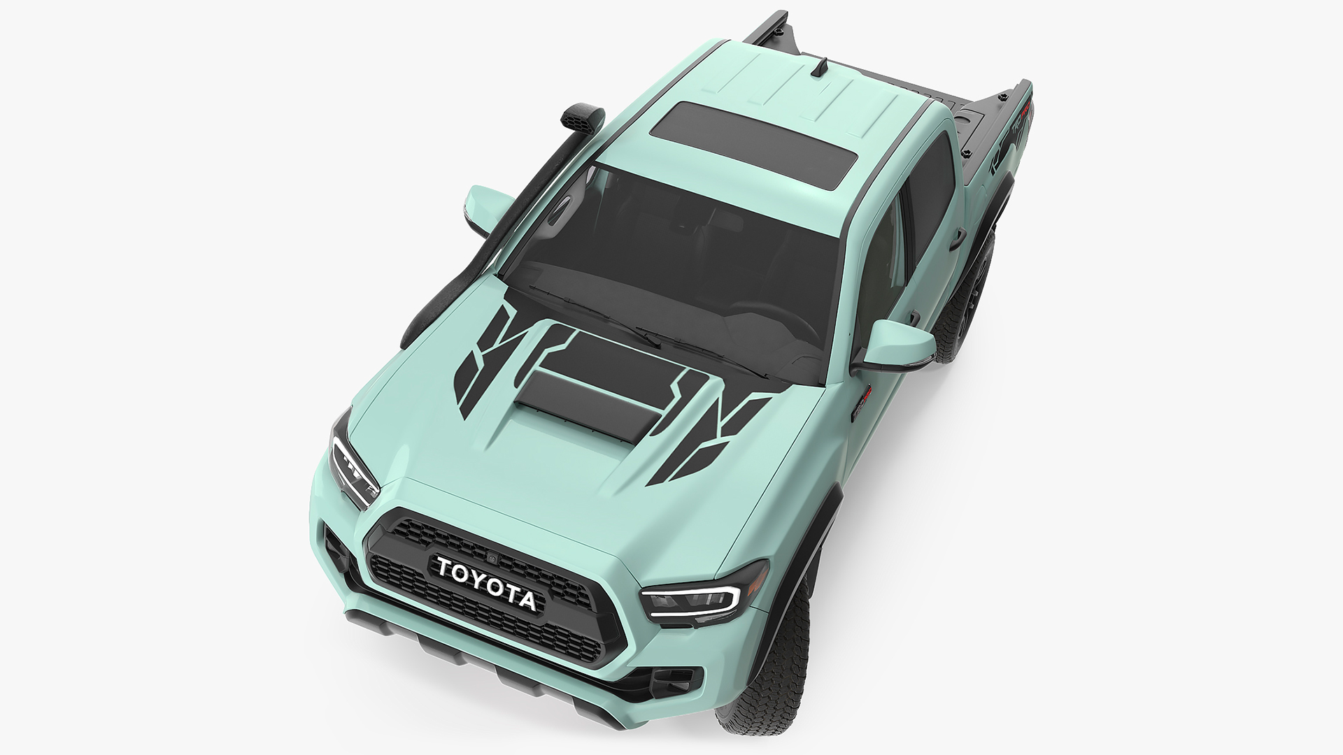 Toyota Tacoma TRD Pro Lunar Rock 2021 Rigged 3D model