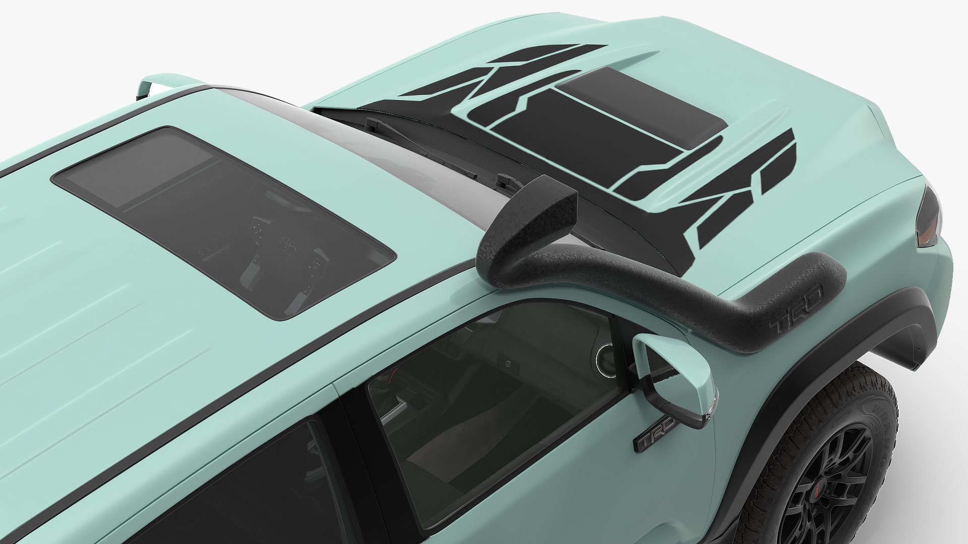 Toyota Tacoma TRD Pro Lunar Rock 2021 Rigged 3D model