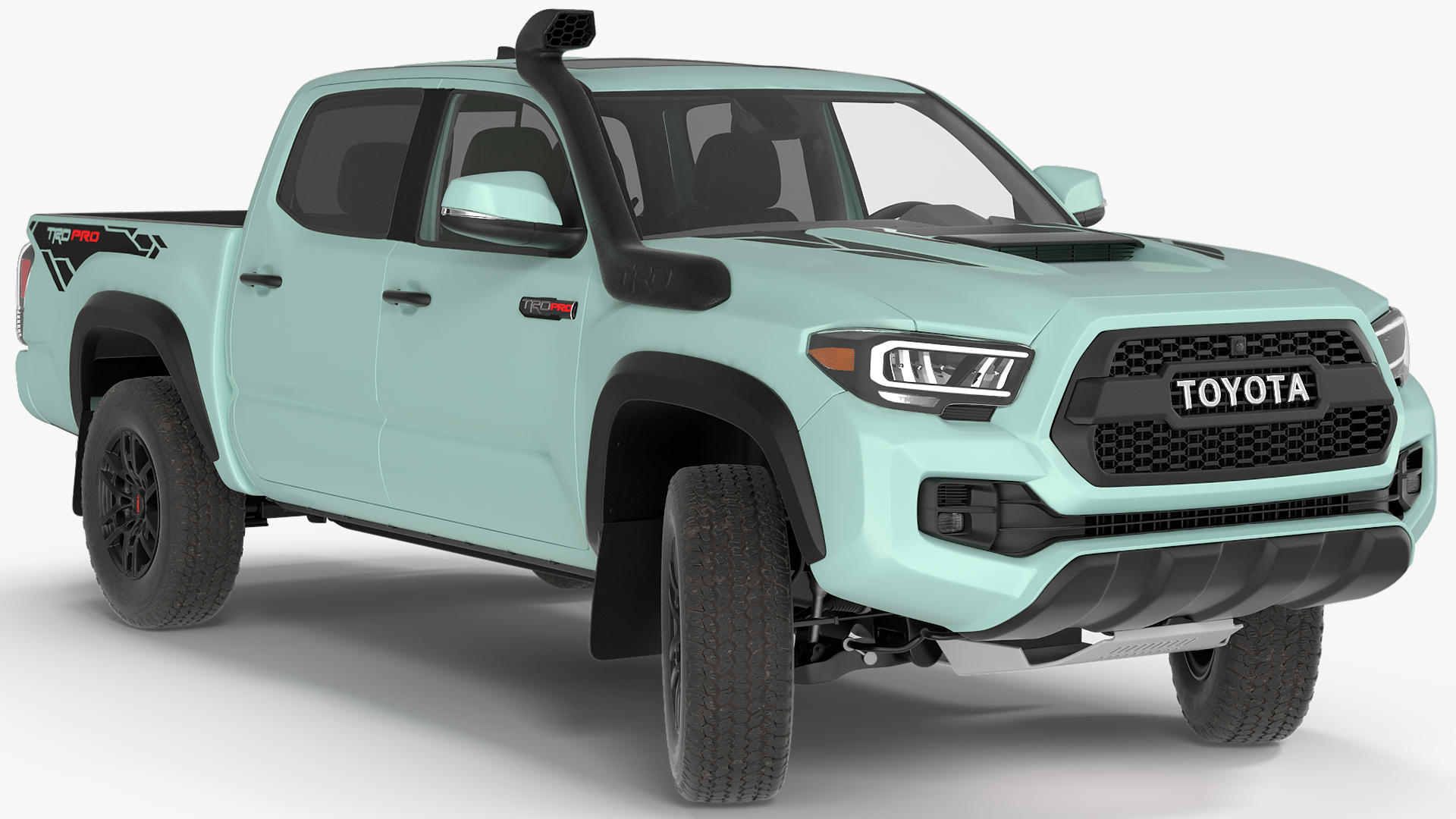 Toyota Tacoma TRD Pro Lunar Rock 2021 Rigged 3D model