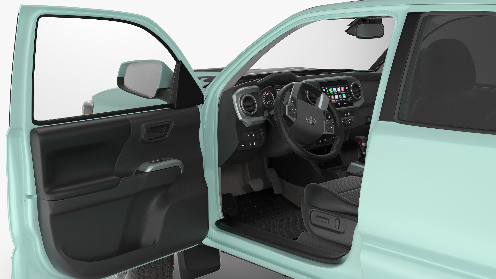 Toyota Tacoma TRD Pro Lunar Rock 2021 Rigged 3D model