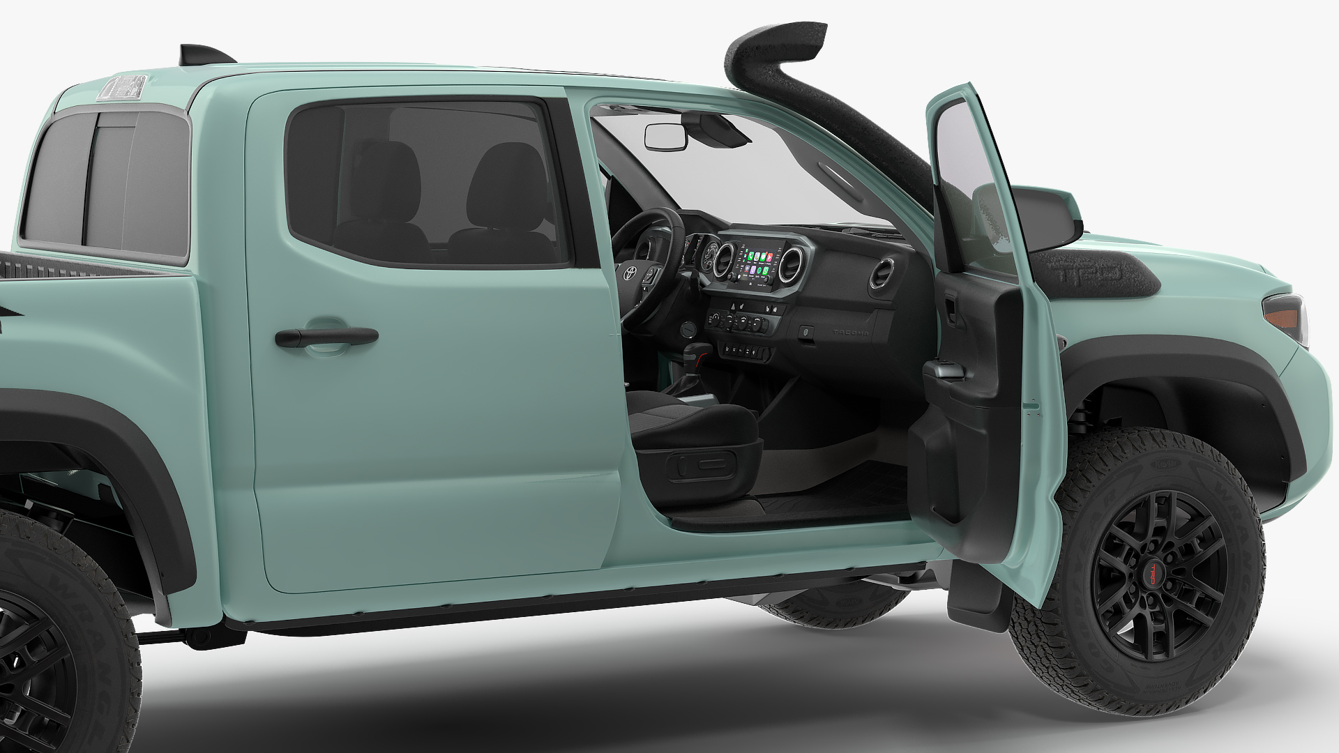 Toyota Tacoma TRD Pro Lunar Rock 2021 Rigged 3D model