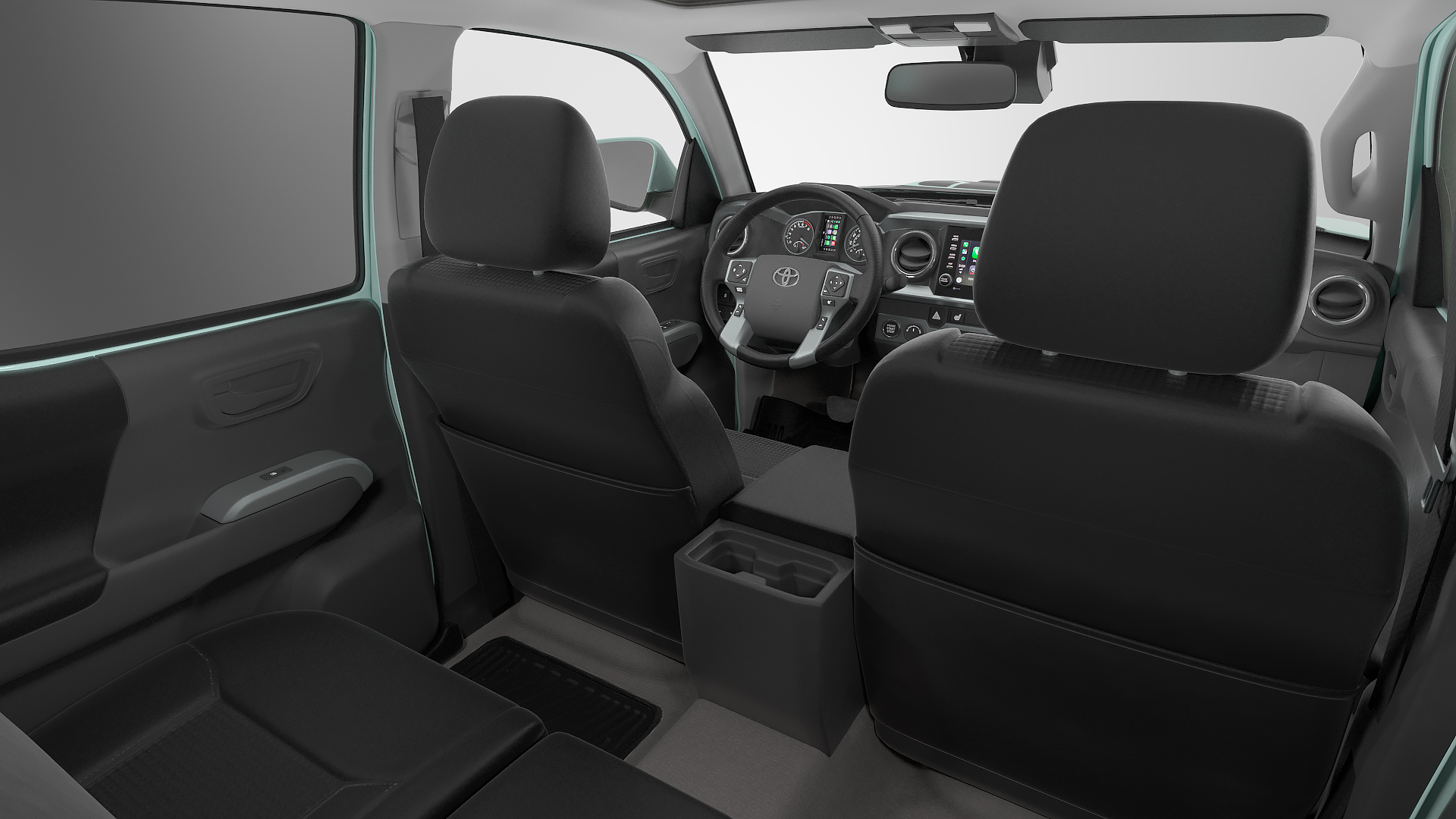 Toyota Tacoma TRD Pro Lunar Rock 2021 Rigged 3D model