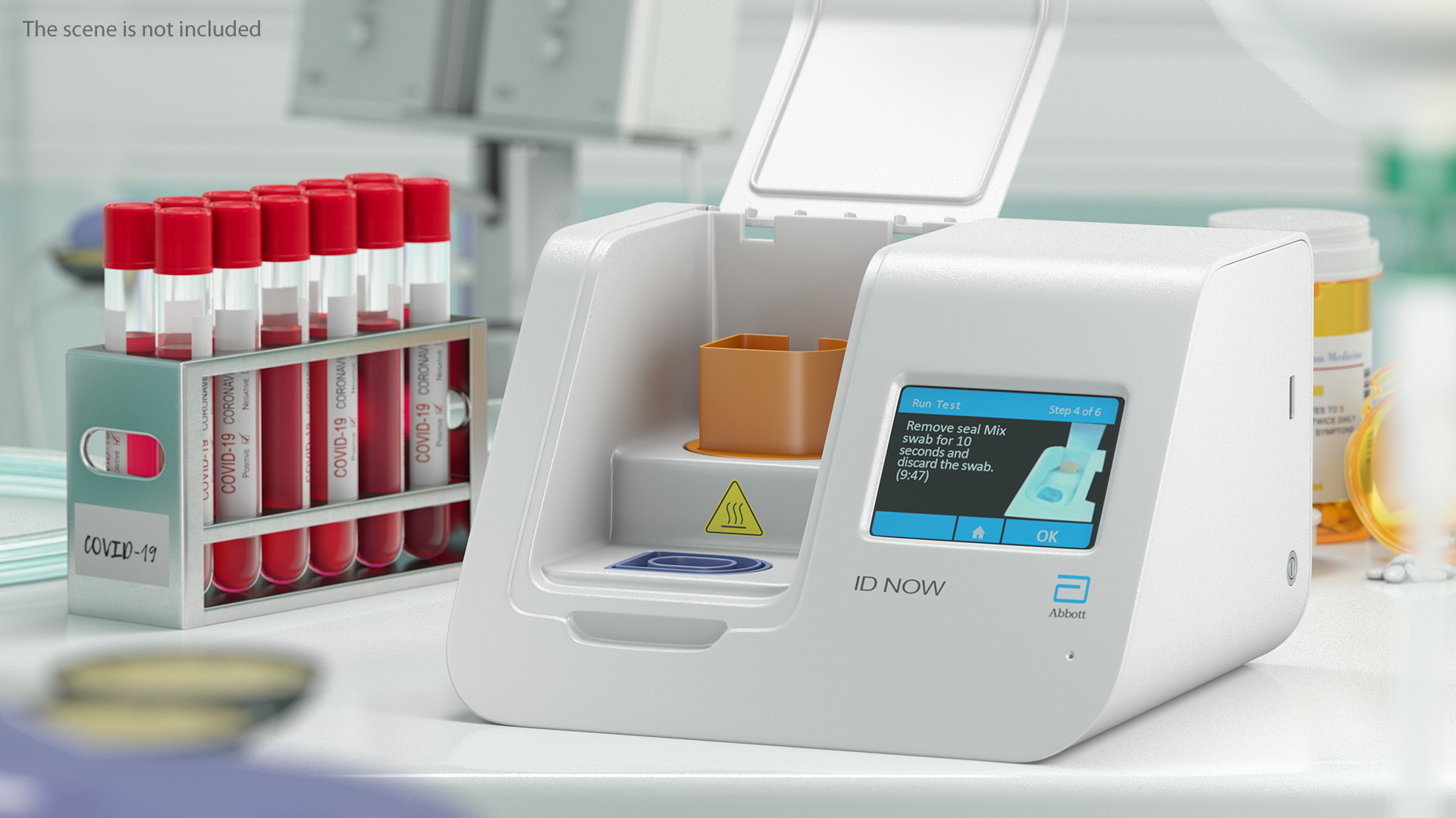 Abbott ID NOW Machine Conduct COVID19 Sample Test 3D model