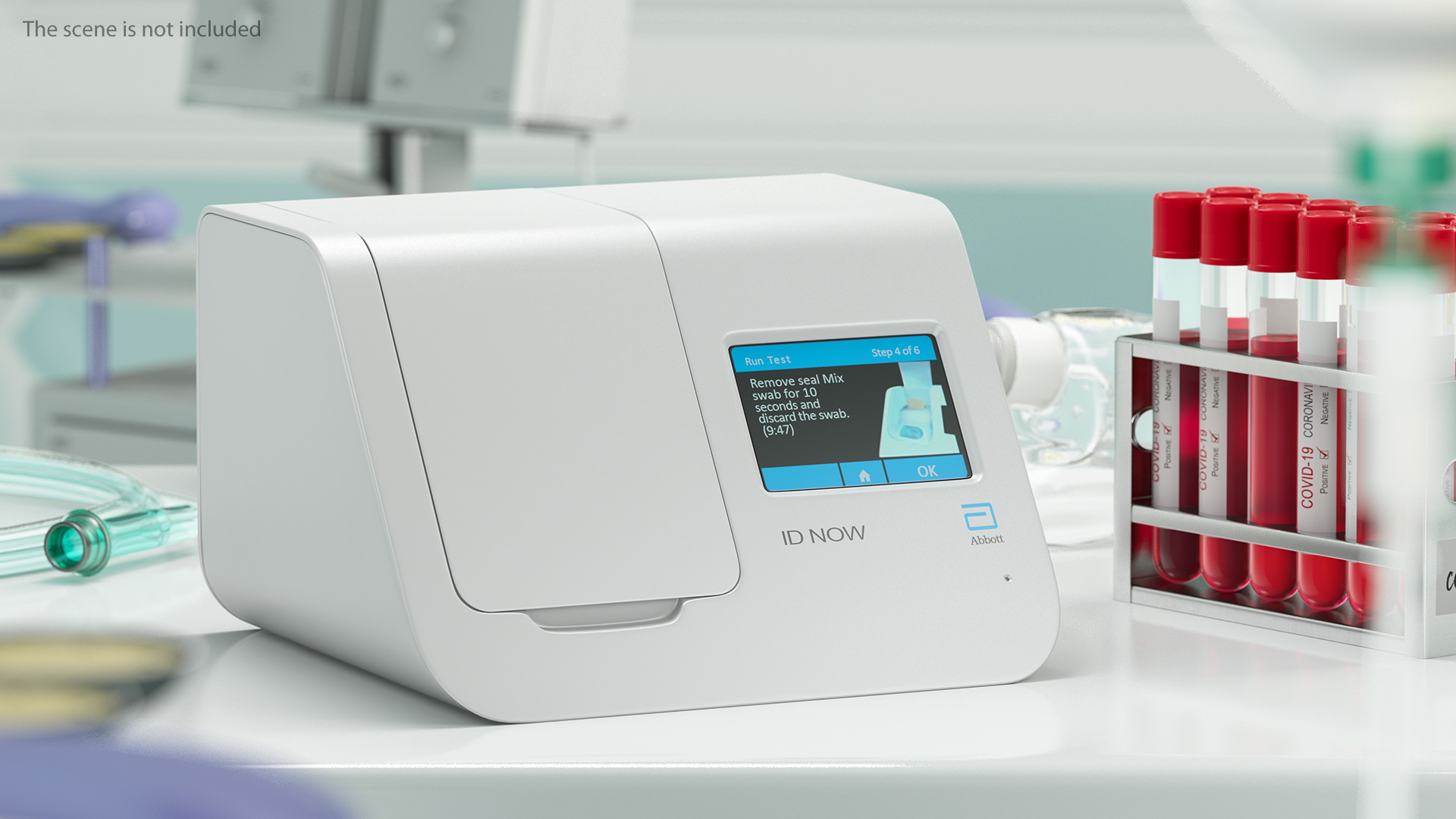 Abbott ID NOW Machine Conduct COVID19 Sample Test 3D model