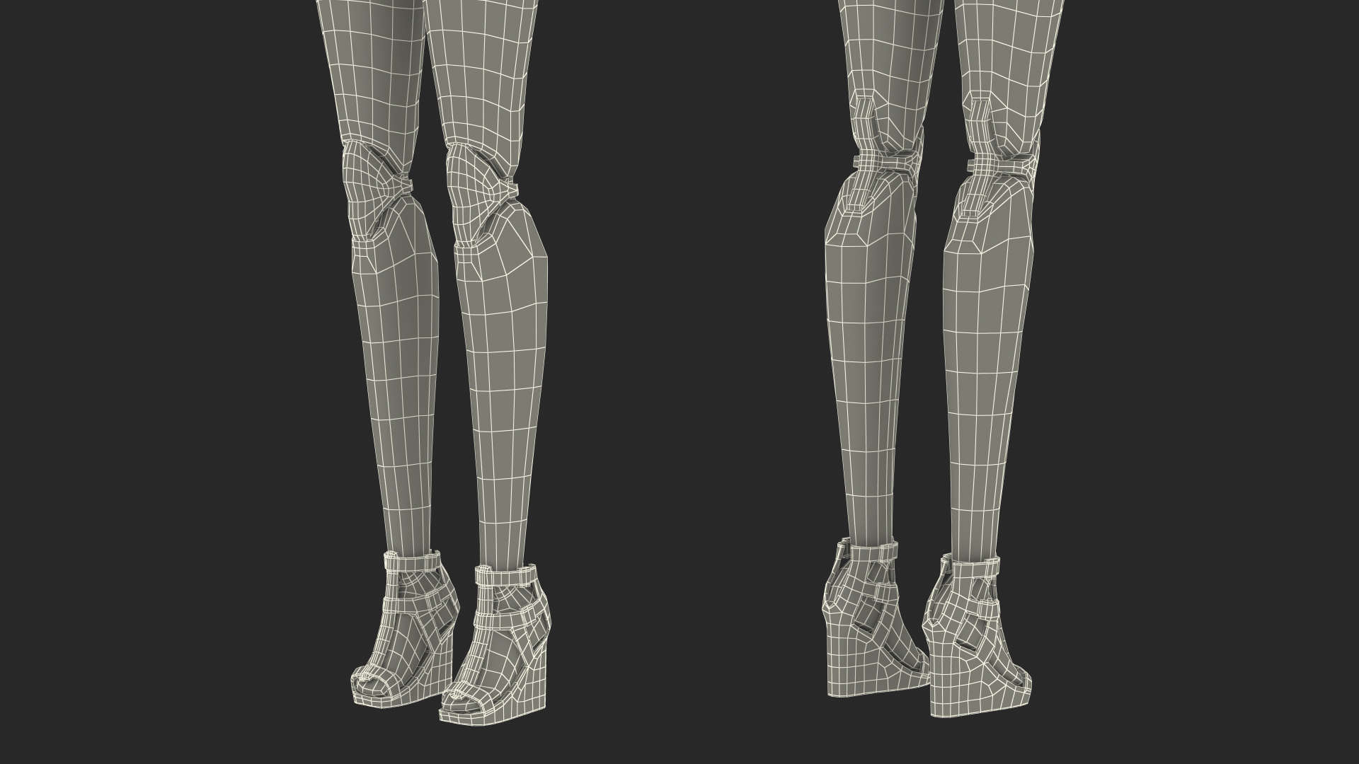 Barbie Doll Jeans Style Rigged for Maya 3D model