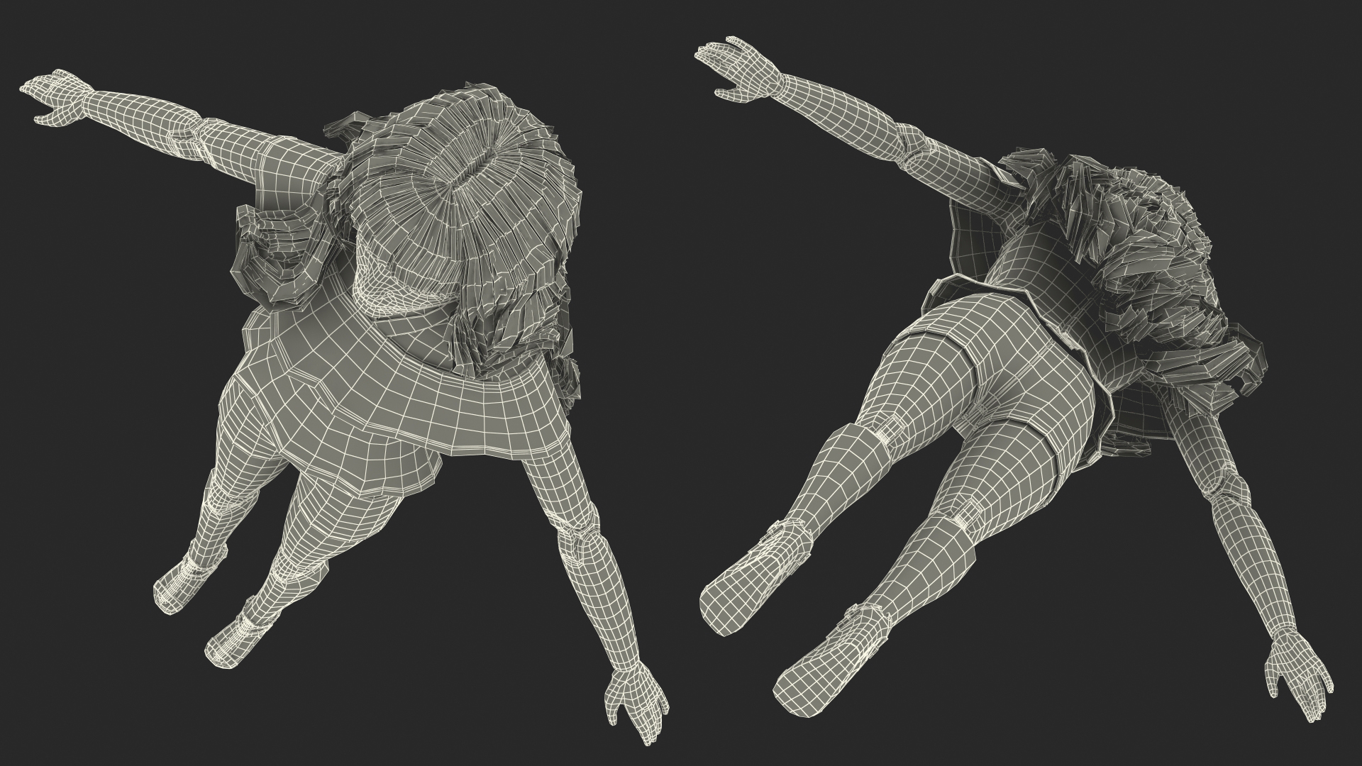 Barbie Doll Jeans Style Rigged for Maya 3D model