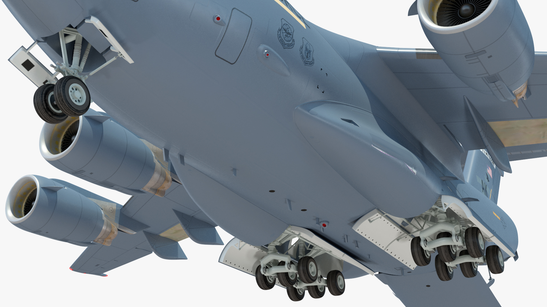 3D model C 17 Globemaster III Tactical Transport Aircraft with M1A2 Abrams Tank