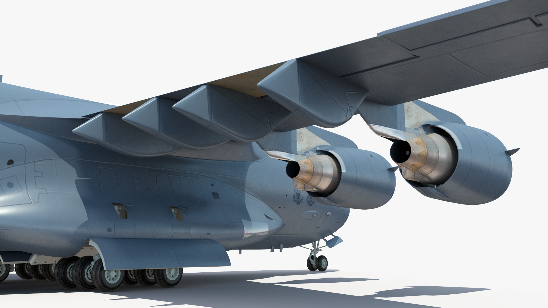 3D model C 17 Globemaster III Tactical Transport Aircraft with M1A2 Abrams Tank